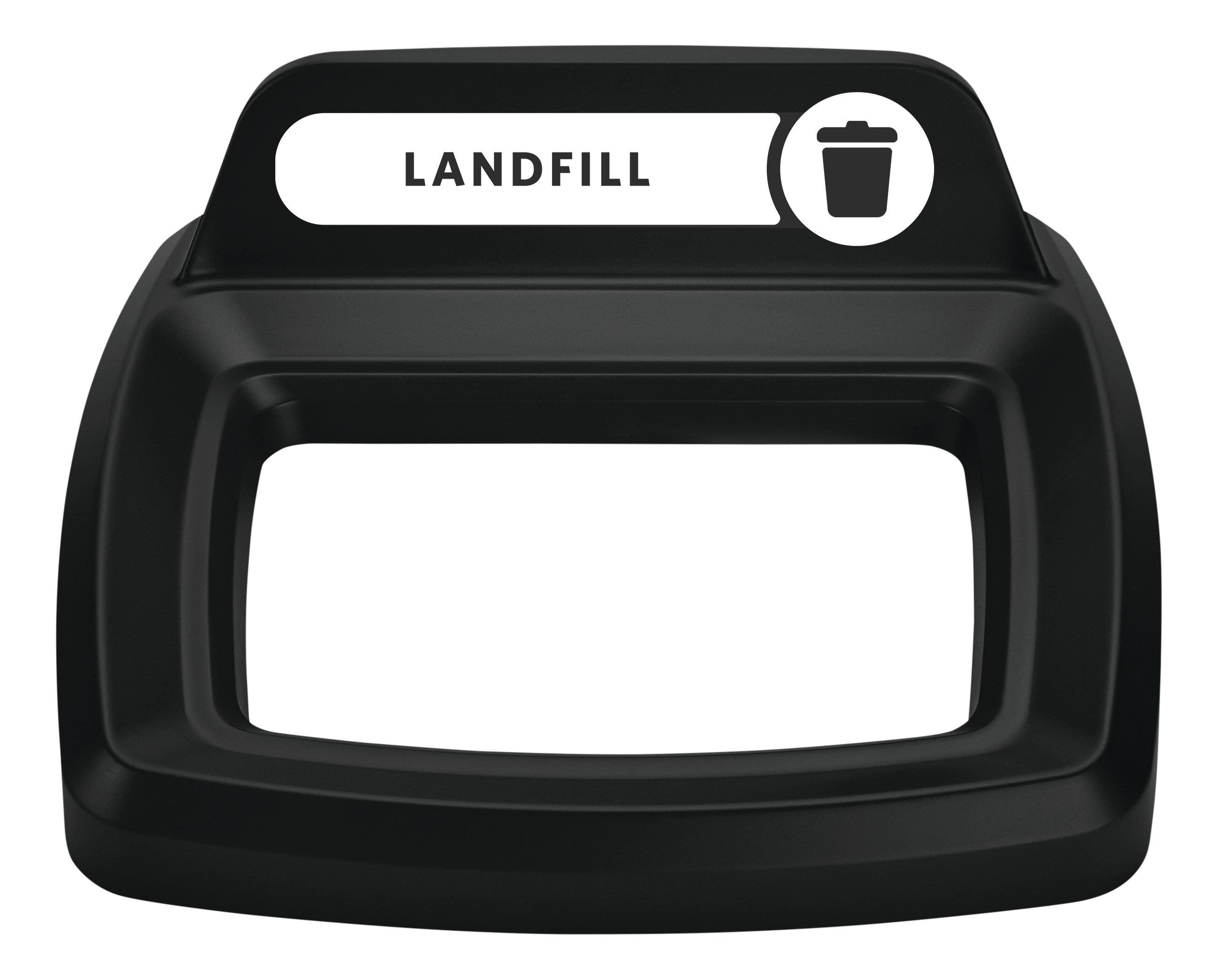 The Rubbermaid Commercial Products Universal Lids are designed to make recycling easier with consistent color-coding, lid openings and waste stream options