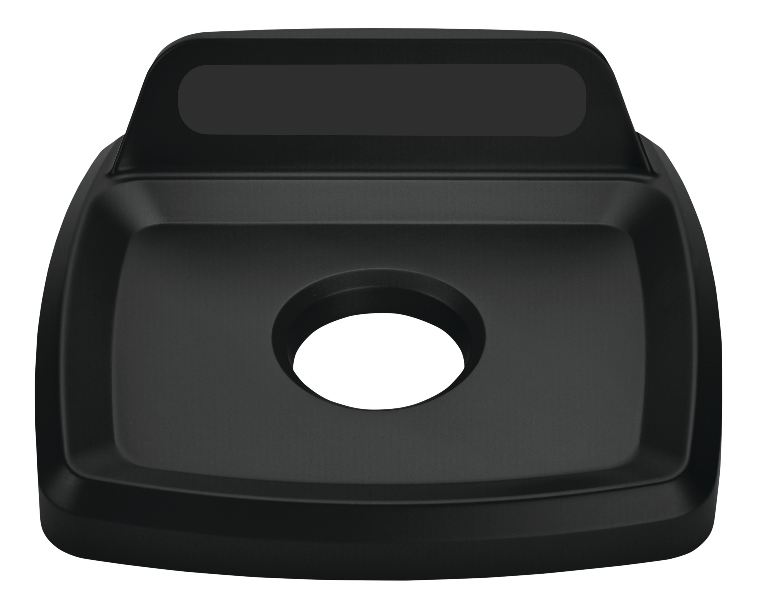 The Rubbermaid Commercial Products Universal Lids are designed to make recycling easier with consistent color-coding, lid openings and waste stream options