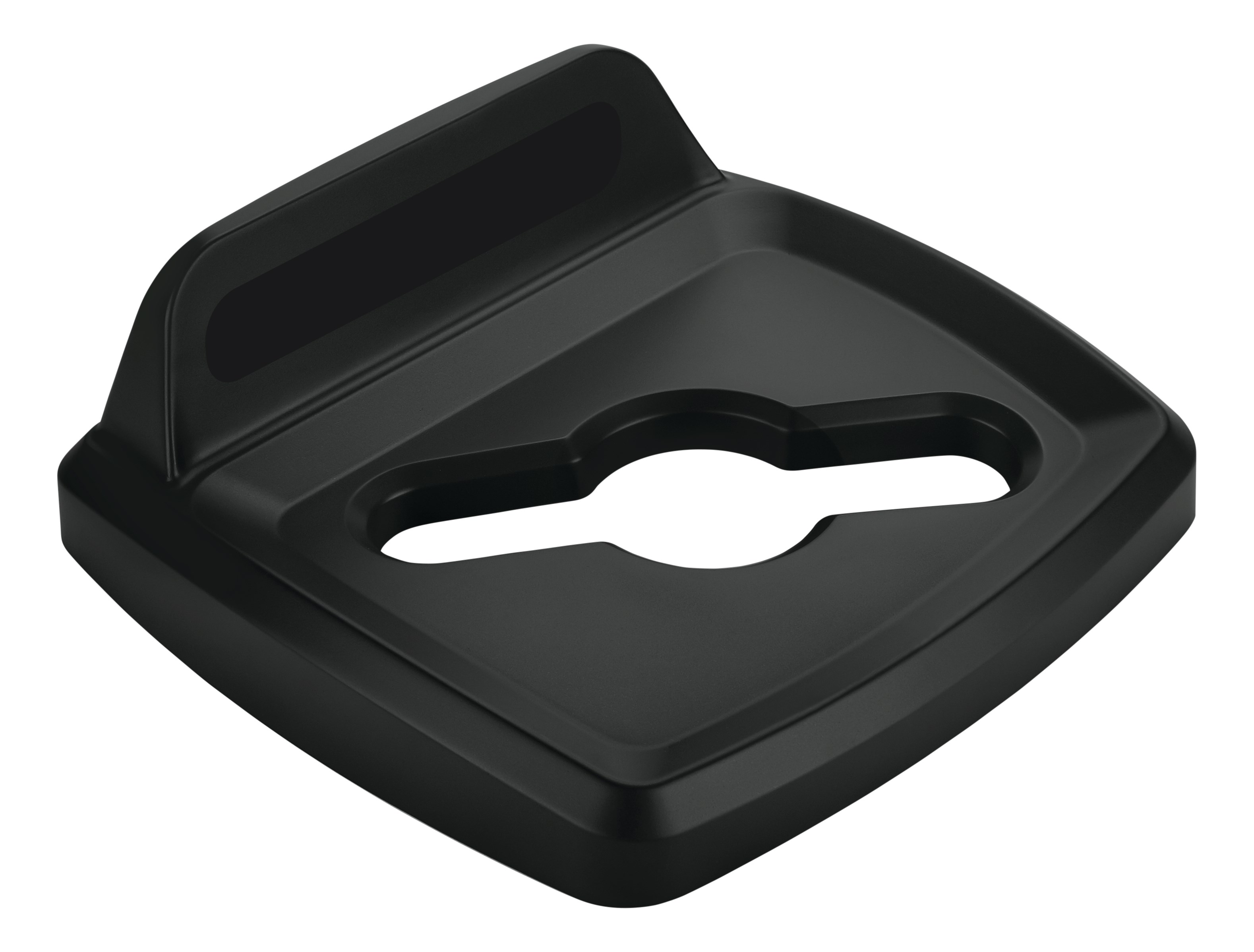 The Rubbermaid Commercial Products Universal Lids are designed to make recycling easier with consistent color-coding, lid openings and waste stream options