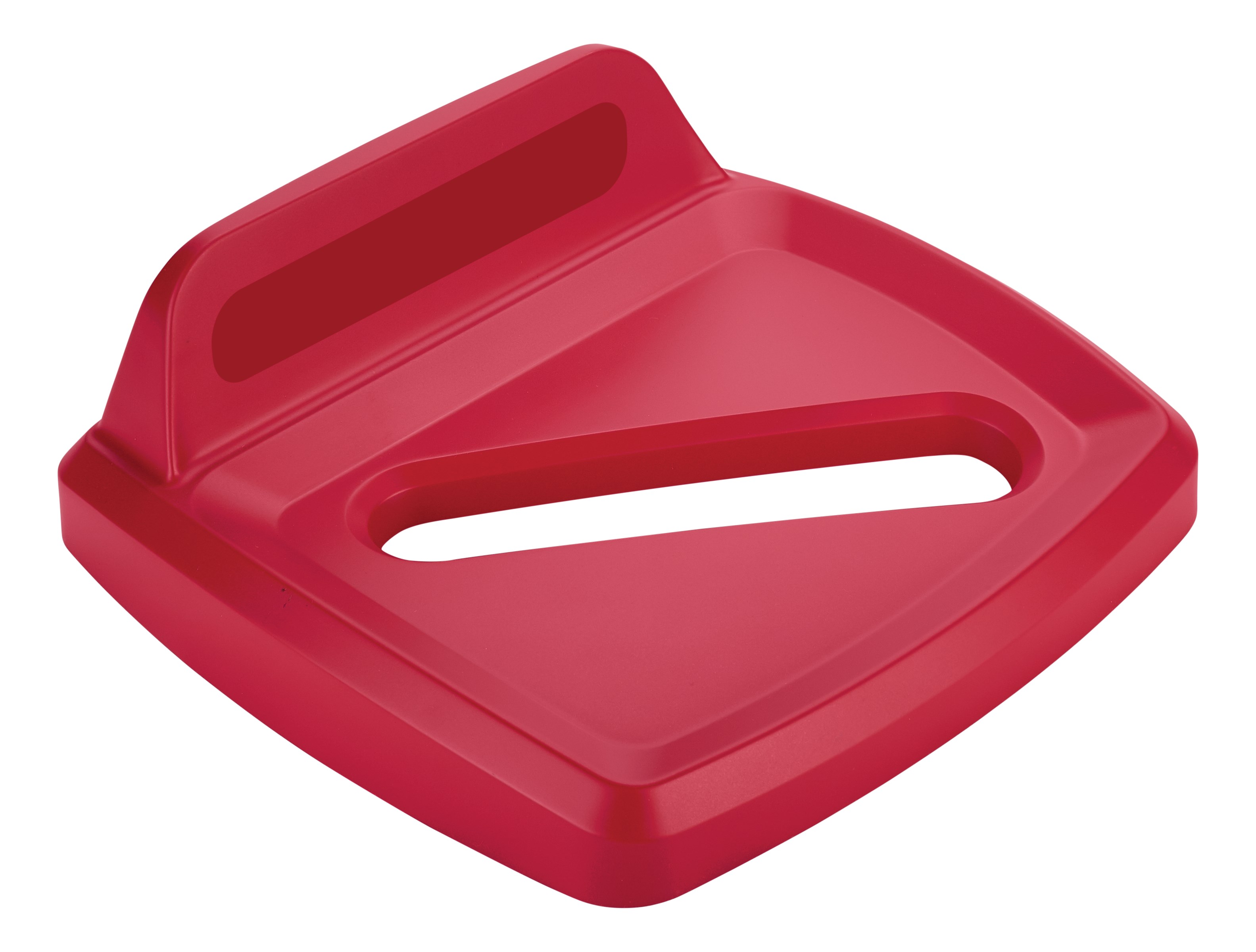 The Rubbermaid Commercial Products Universal Lids are designed to make recycling easier with consistent color-coding, lid openings and waste stream options