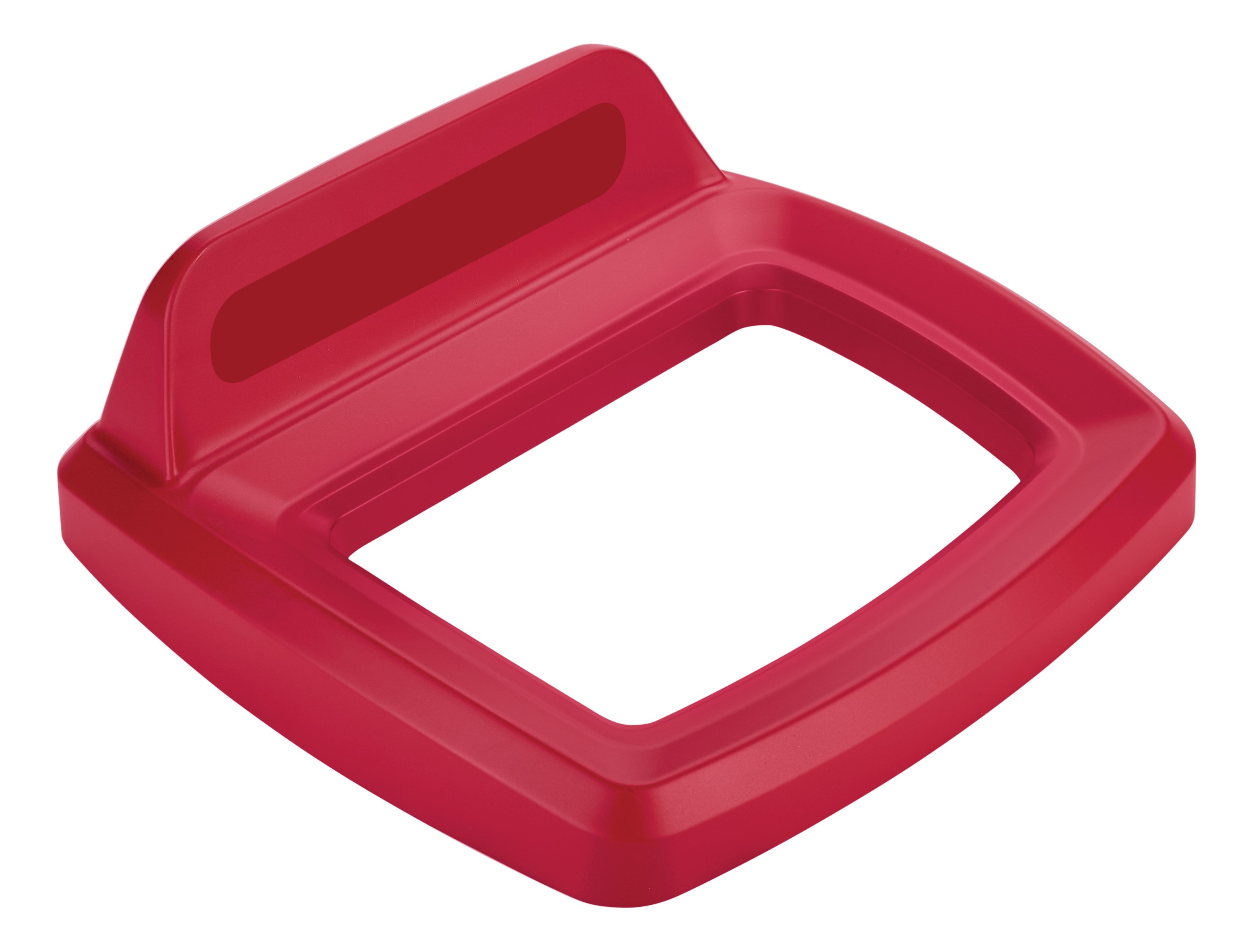 The Rubbermaid Commercial Products Universal Lids are designed to make recycling easier with consistent color-coding, lid openings and waste stream options