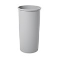 Le conteneur rond Rubbermaid Untouchable® est peu encombrant et économique.
