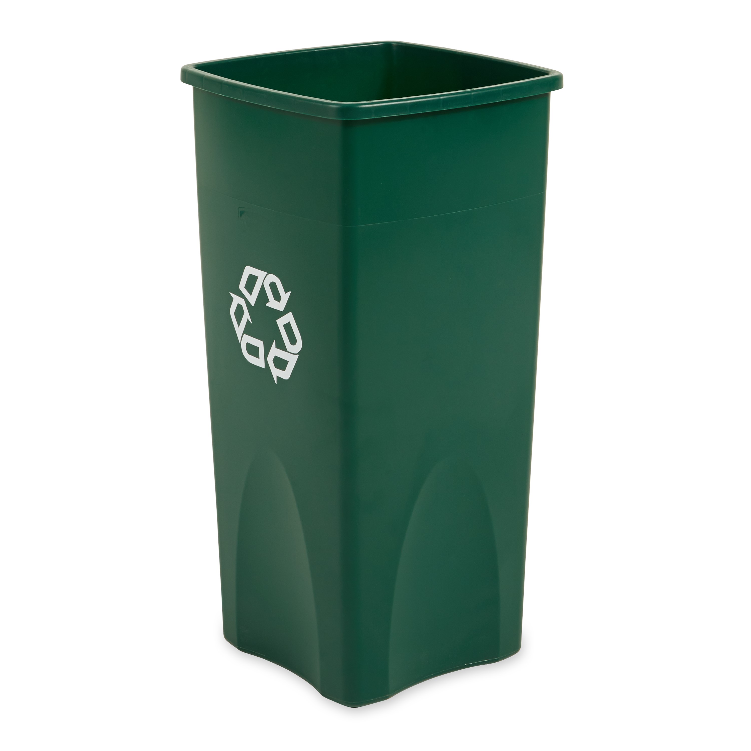 The Rubbermaid Commercial Products Universal Square Containers are space-efficient and economical.