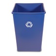 The Rubbermaid Commercial Products Universal Recycling Container is perfect for use in areas of high paper generation, such as near copiers, printers, and in mailrooms. This square recycler contains Post-Consumer Recycled Resin (PCR) exceeding EPA guidelines.