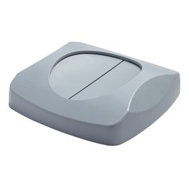 The Universal Container Swing Top Lid helps facilitate recycling sortation and waste disposal.