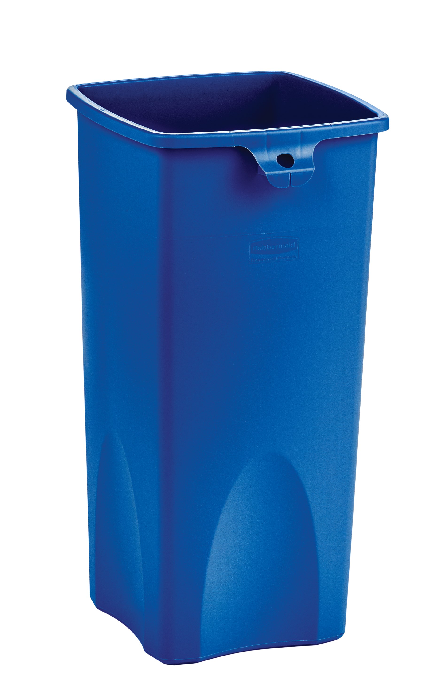 Stationary containers provide convenient central collection sites for multiple work stations or areas.