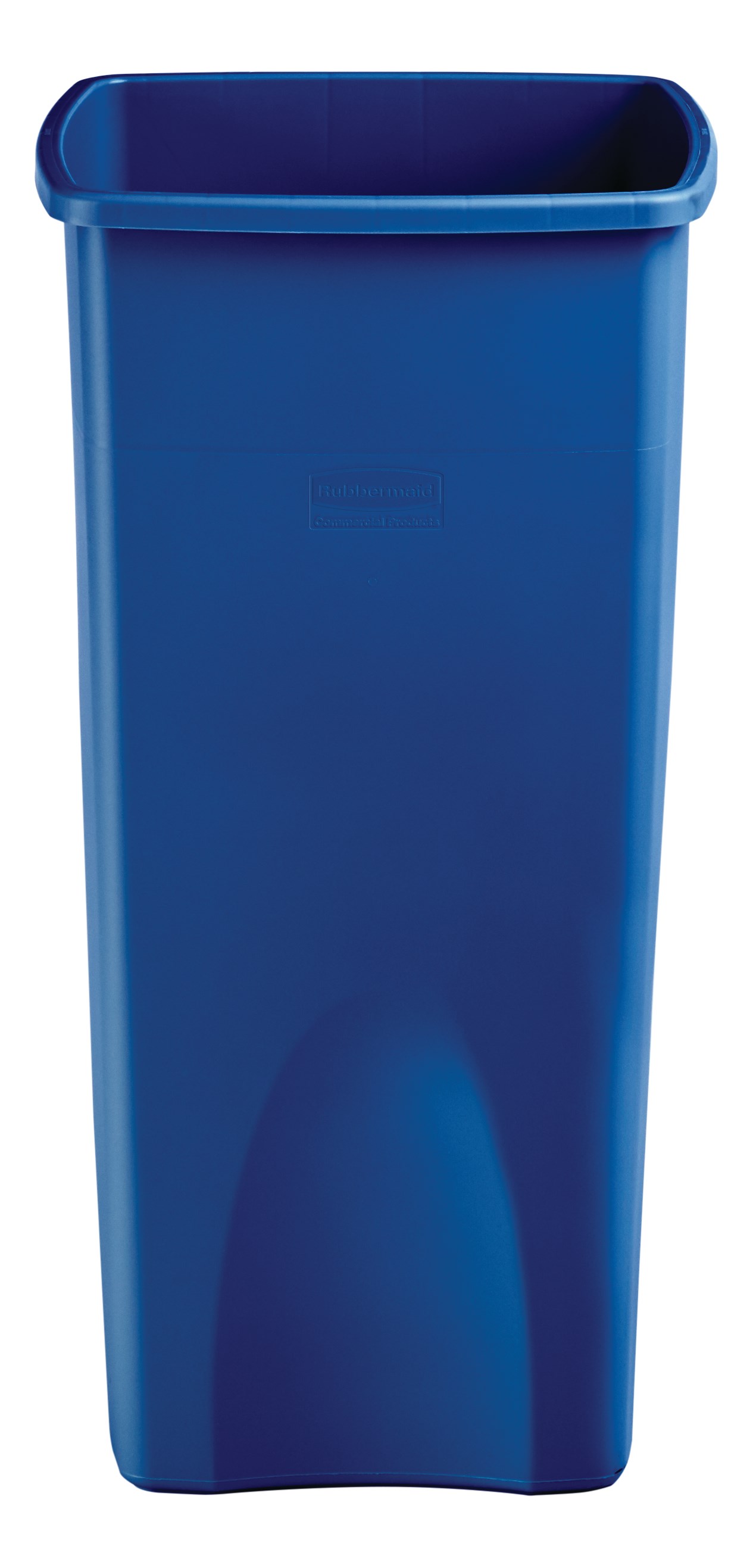 Stationary containers provide convenient central collection sites for multiple work stations or areas.