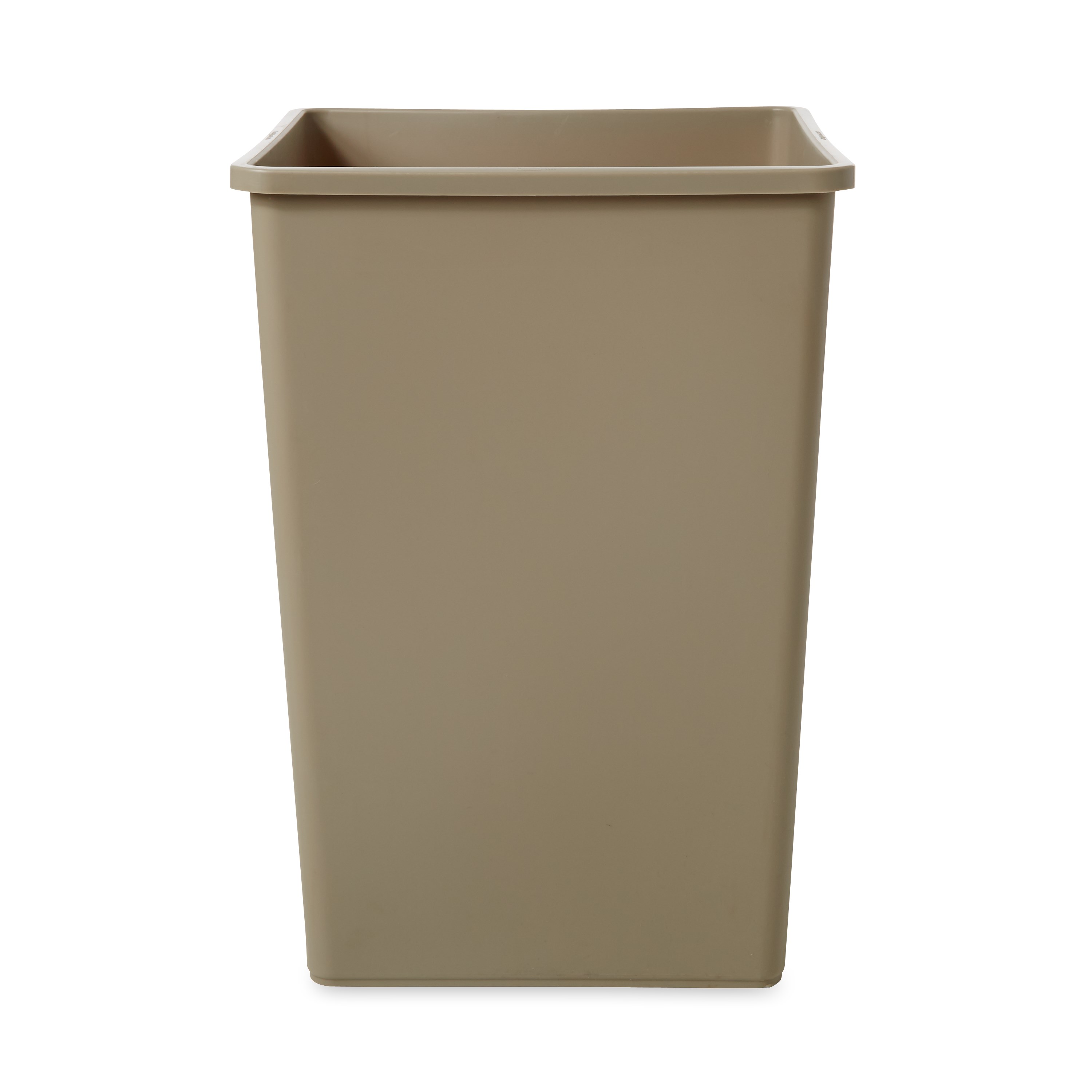 Stationary containers provide convenient central collection sites for multiple work stations or areas.
