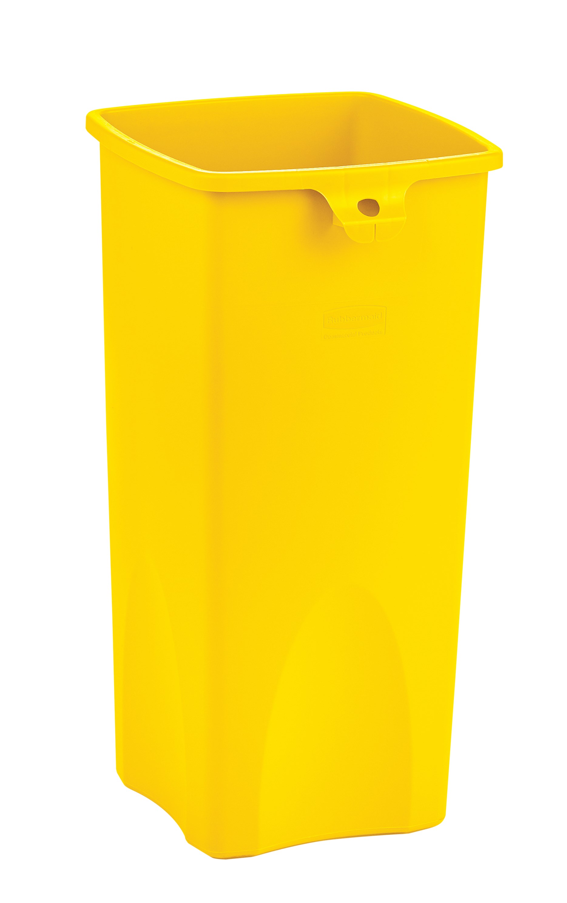 Stationary containers provide convenient central collection sites for multiple work stations or areas.