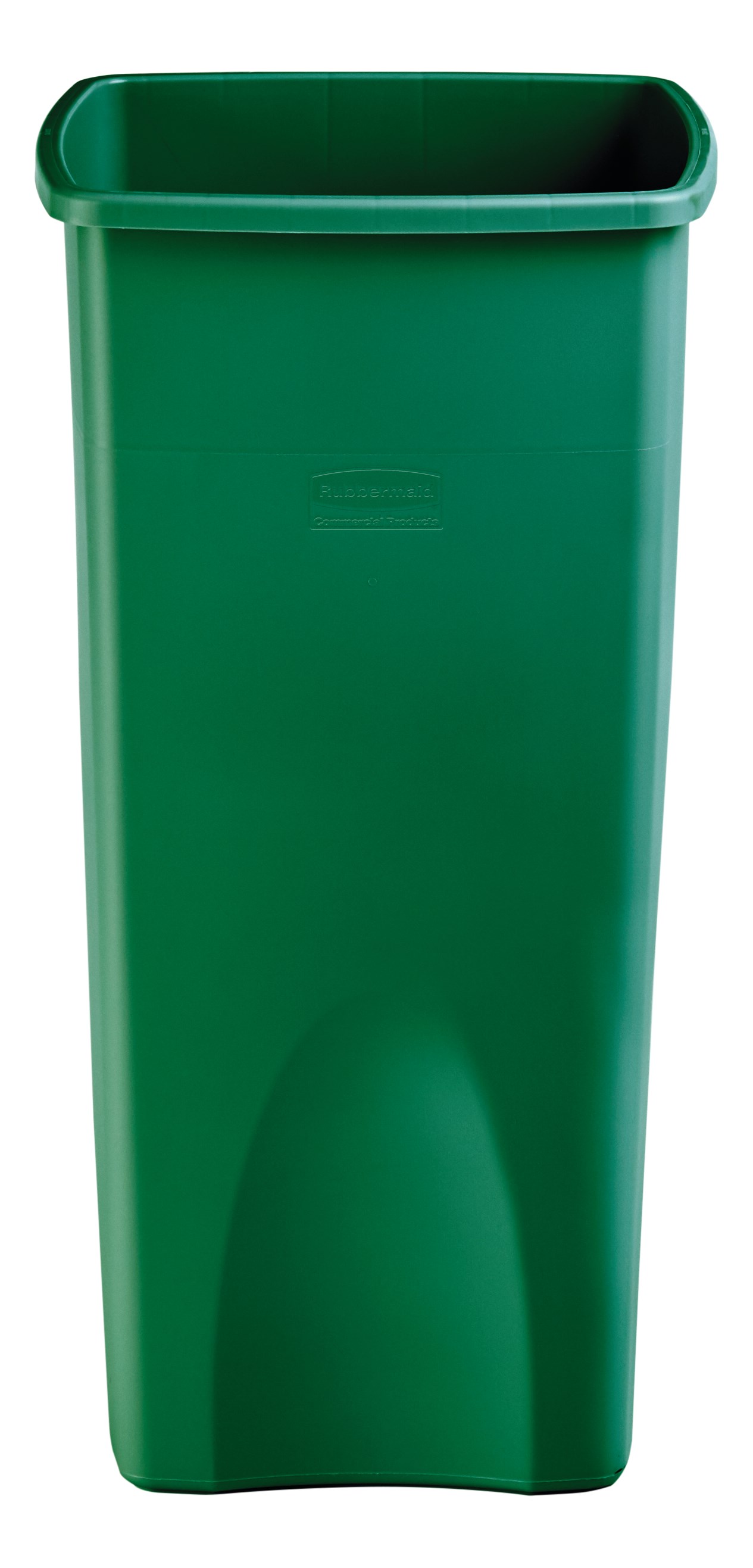 Stationary containers provide convenient central collection sites for multiple work stations or areas.