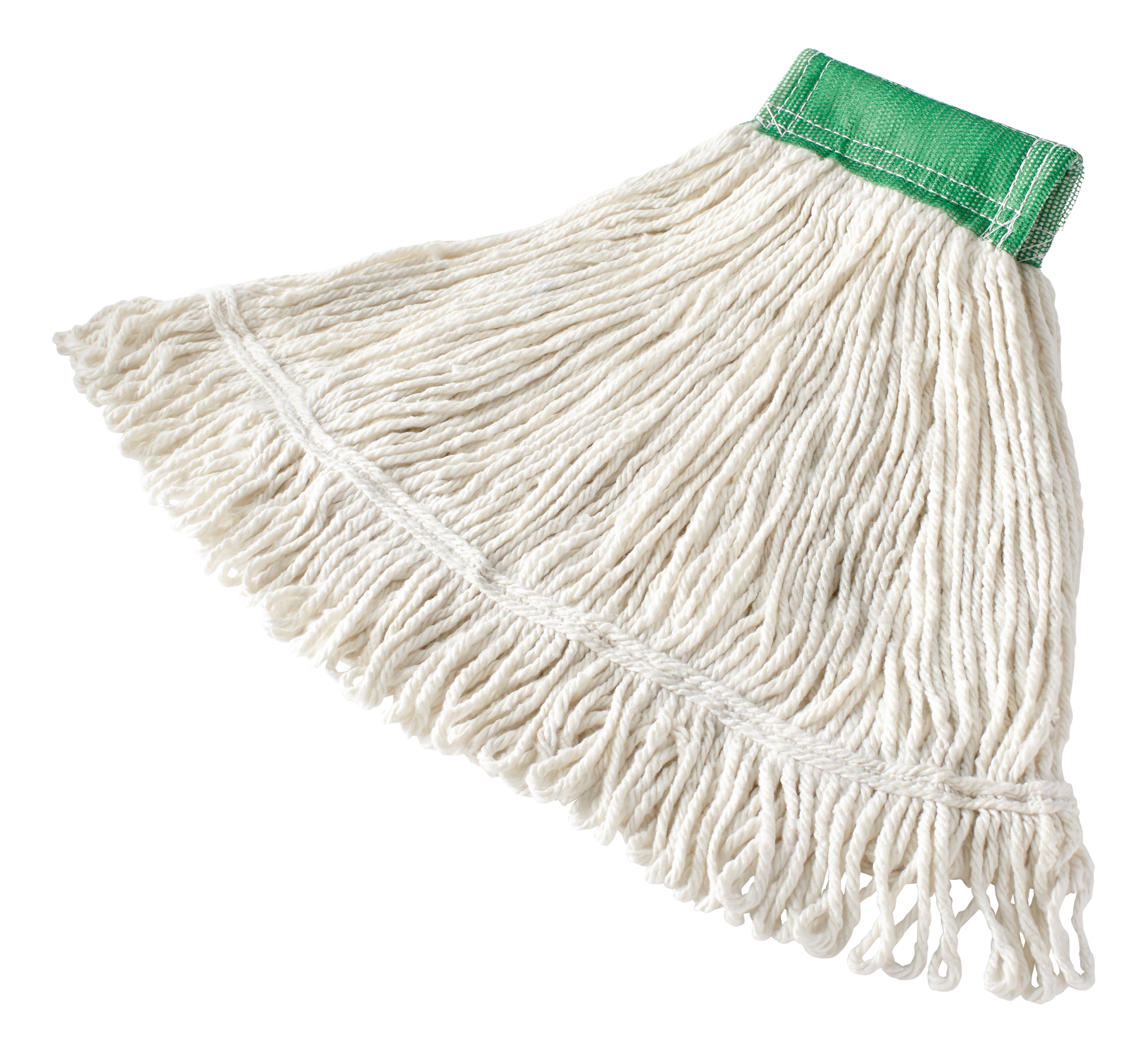 Looped ends and yarn tailband help reduce streaking. Tightly twisted, 4-ply yarn helps reduce linting.