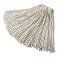 Economical, 4-ply cut-end mop for floor finish applications. Excellent absorbency and release characteristics. For economical floor finish applications. Recycled content: up to 75%. Nonlaunderable, bucket wash/wring only.
