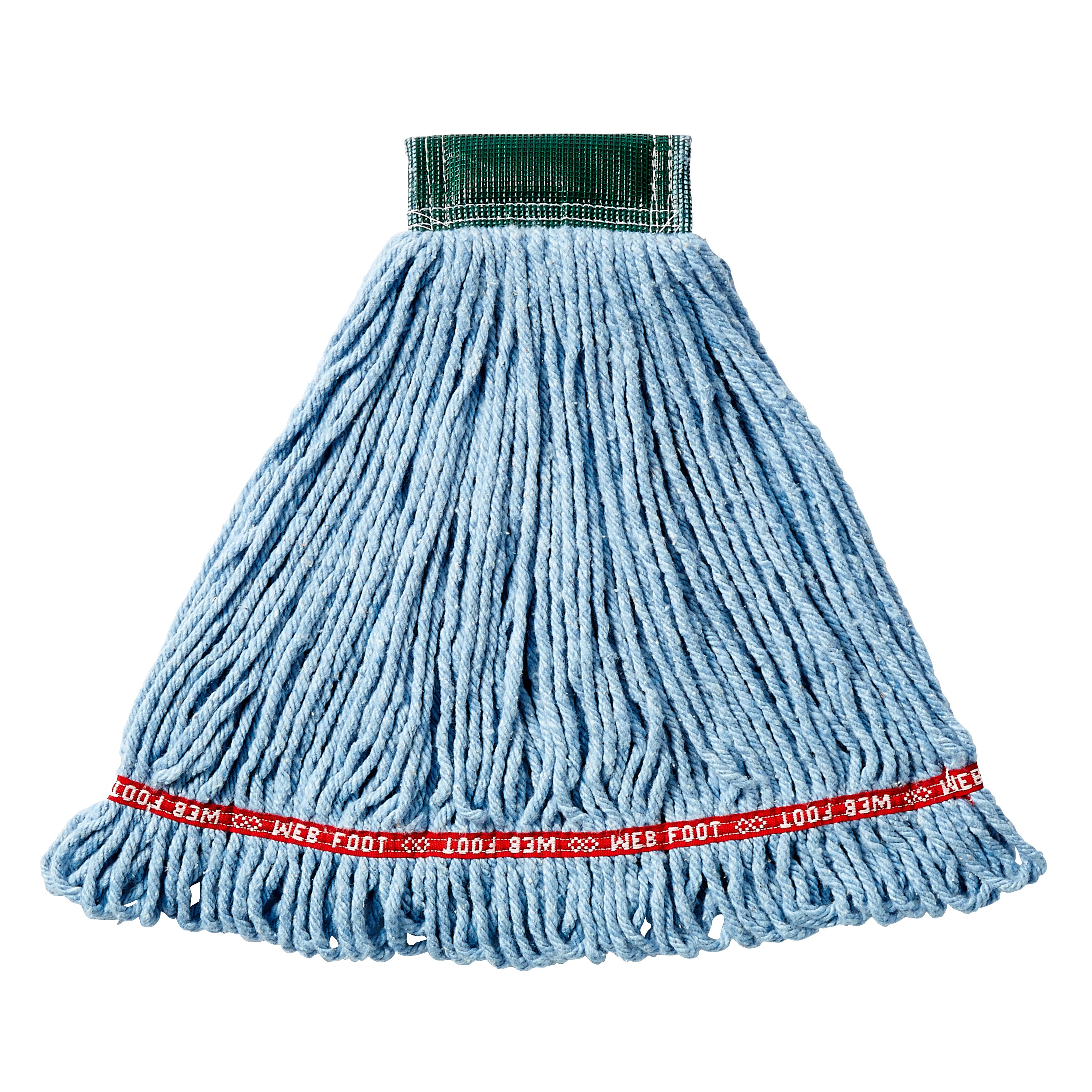 Web Foot® Blend Shrinkless Mop is made from a balanced 4-ply blend of cotton and synthetic yarn for high absorbency that is ideal for general purpose mopping.