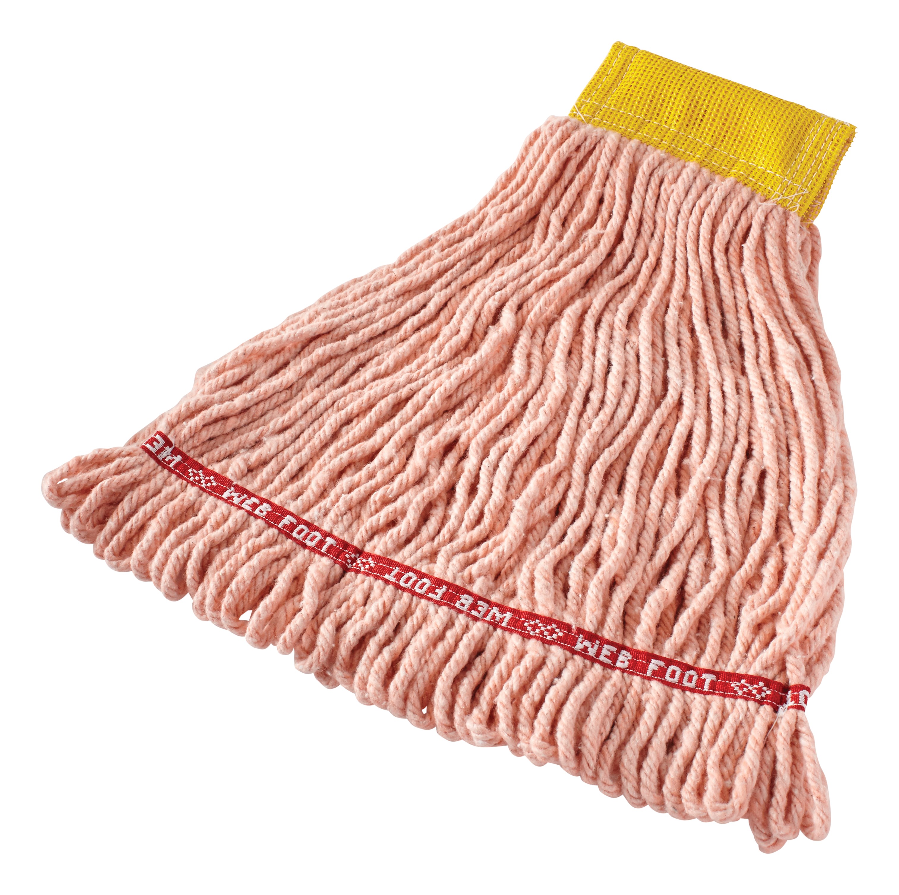 Web Foot® Blend Shrinkless Mop is made from a balanced 4-ply blend of cotton and synthetic yarn for high absorbency that is ideal for general purpose mopping.