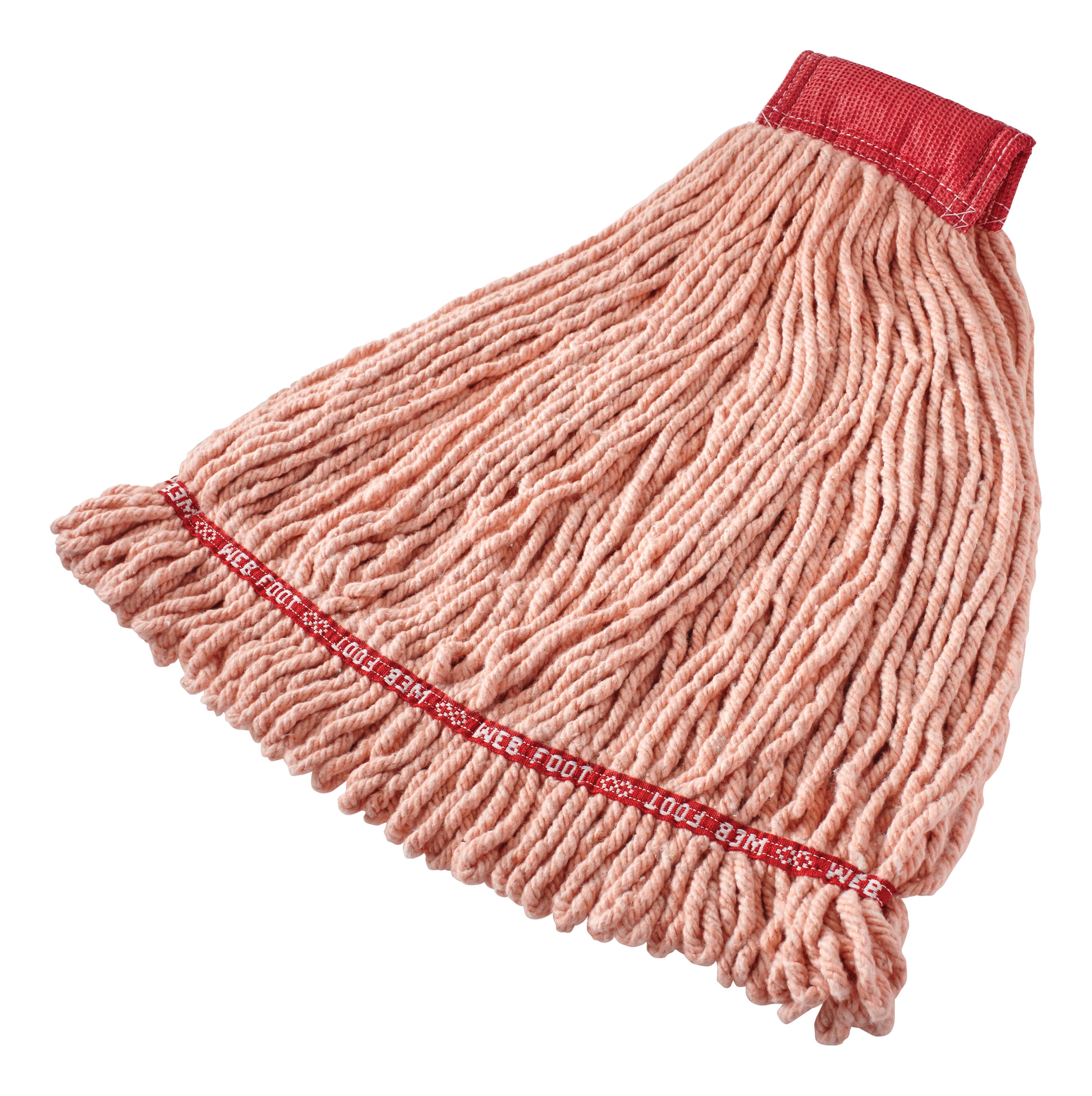 Web Foot® Blend Shrinkless Mop is made from a balanced 4-ply blend of cotton and synthetic yarn for high absorbency that is ideal for general purpose mopping.