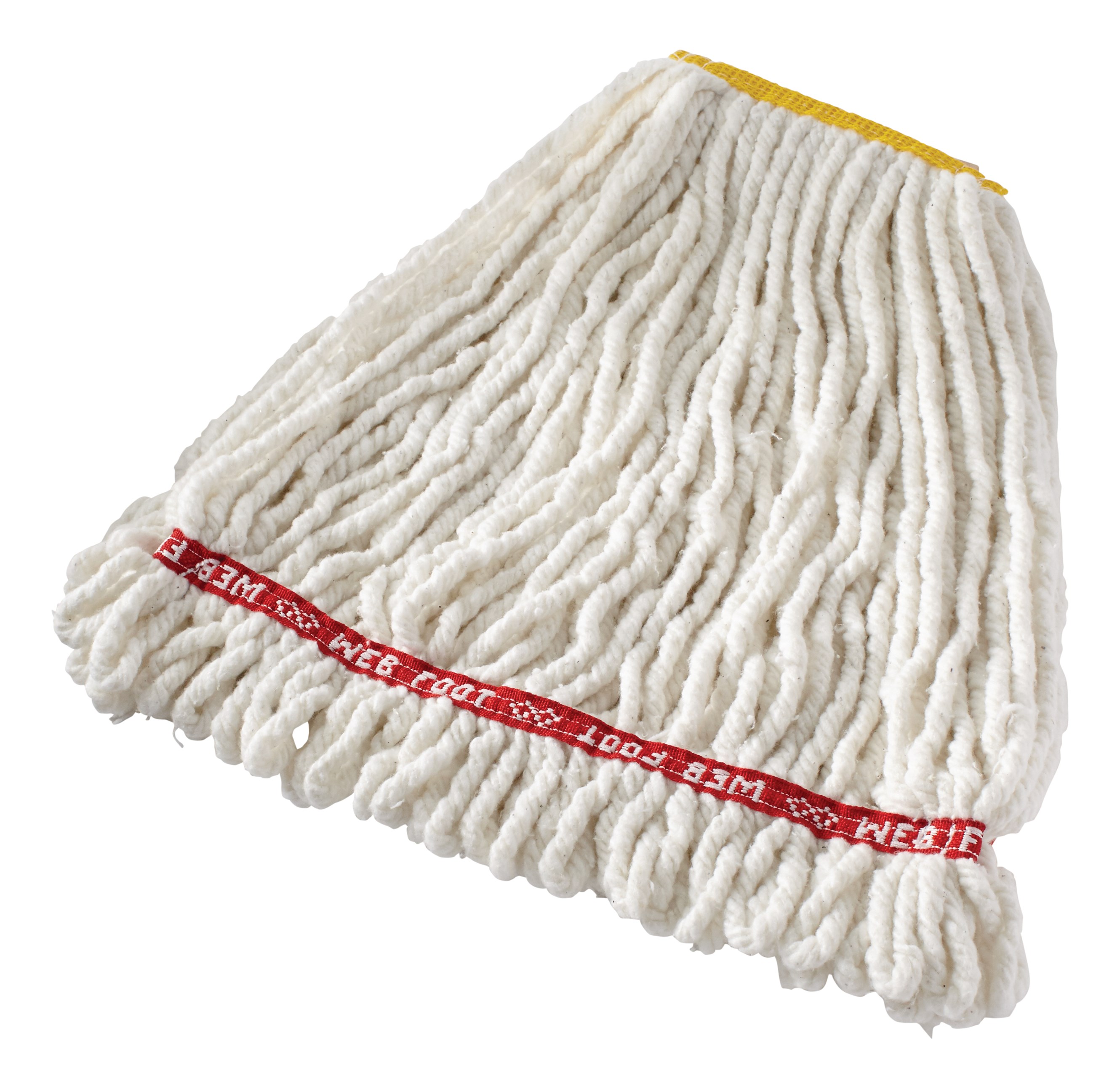 Web Foot® Blend Shrinkless Mop is made from a balanced 4-ply blend of cotton and synthetic yarn for high absorbency that is ideal for general purpose mopping.