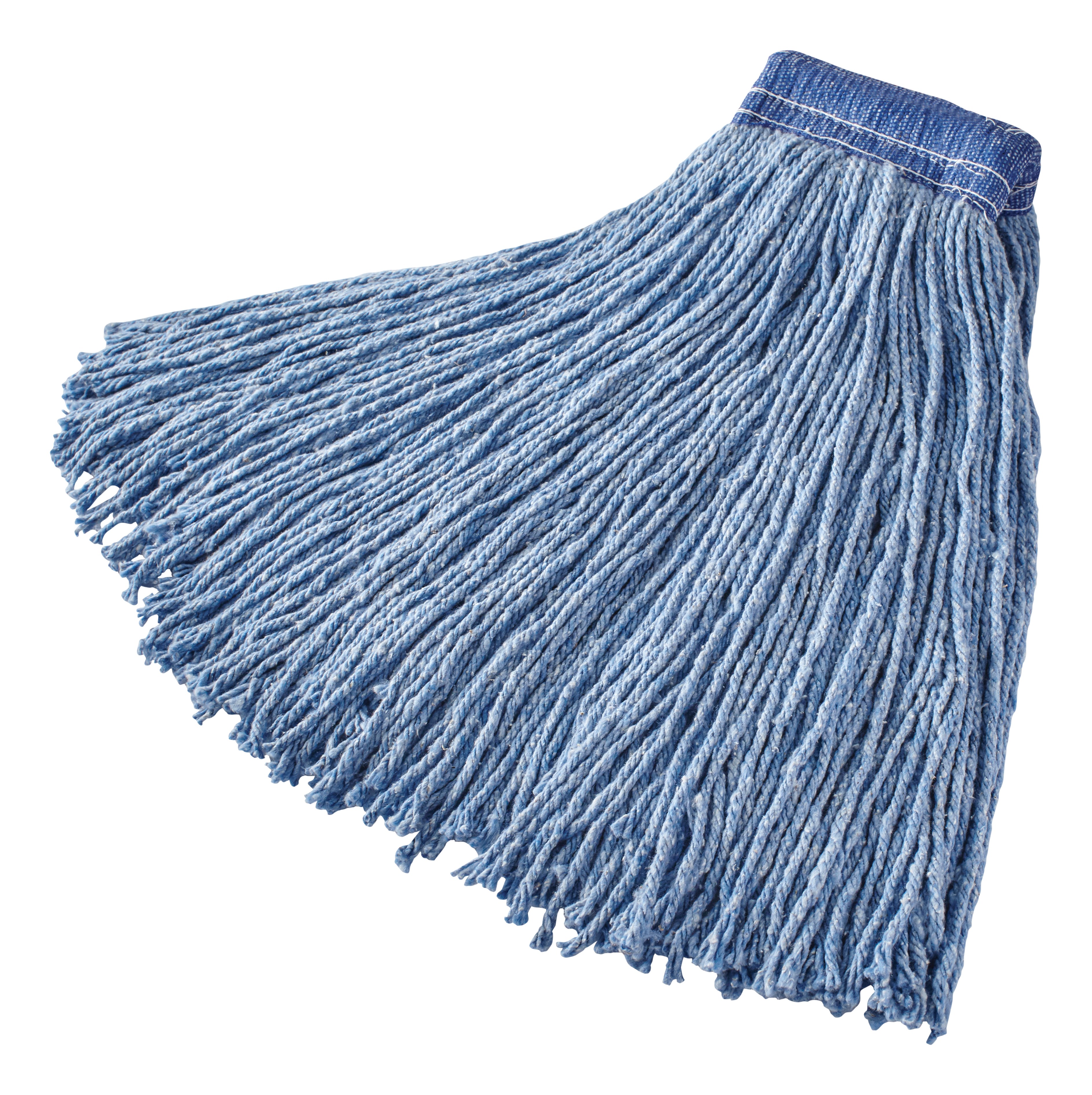 Cut-end, 4-ply cotton/rayon/synthetic yarn blend for good performance and durability. Outlasts and outperforms cotton. Excellent absorbency. Narrow and wide headbands available (1" and 5").