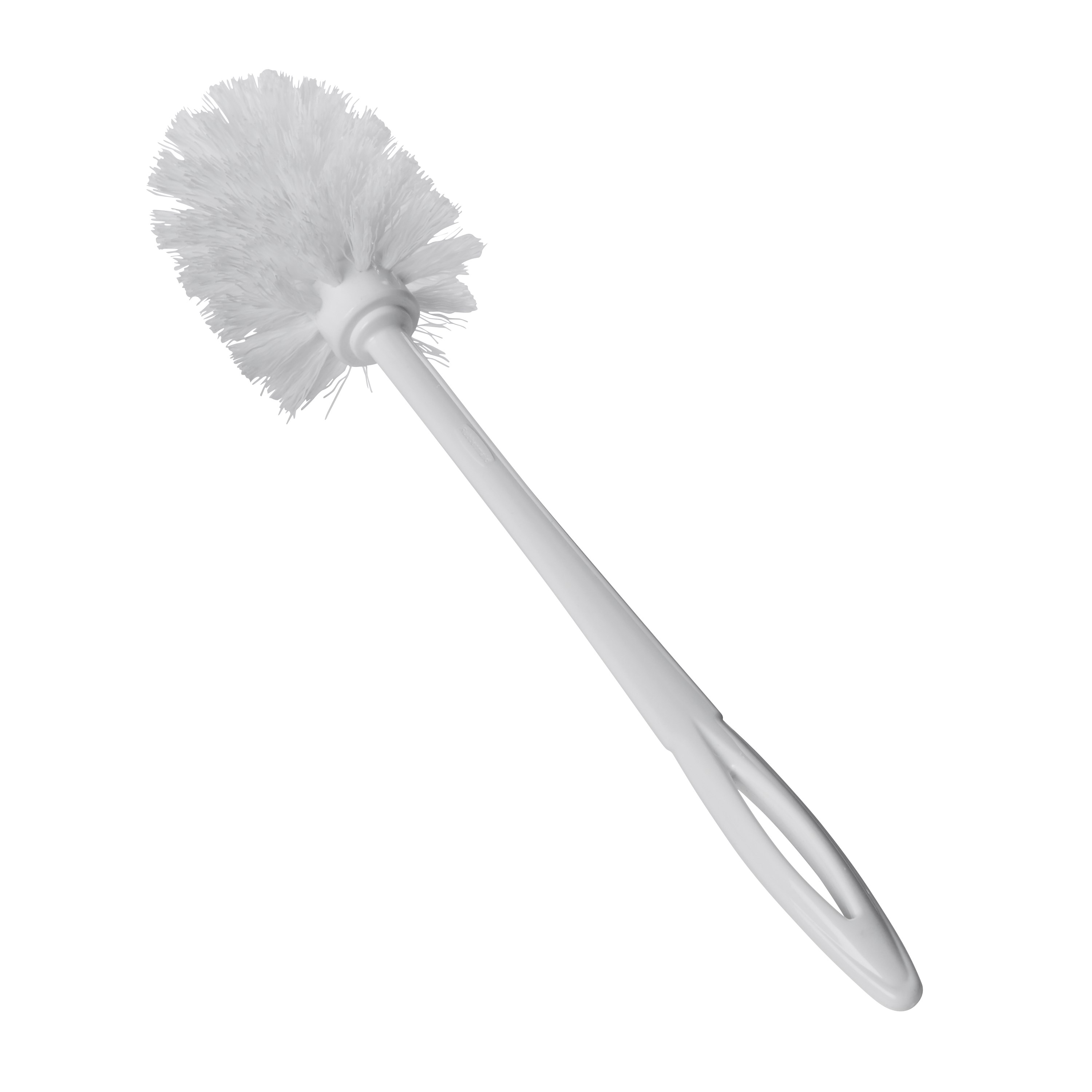 The Rubbermaid Commercial Products Toilet Brush with Plastic Handle is a stain and odor resistant toilet bowl brush.