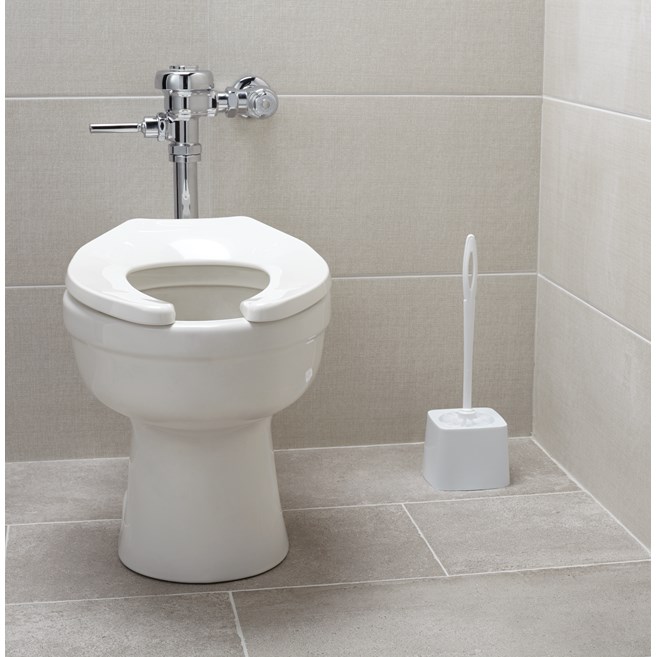 The Rubbermaid Commercial Products Toilet Brush Holder is ideal for use with the Rubbermaid Commercial Products toilet brush, FG631000WHT (sold separately).