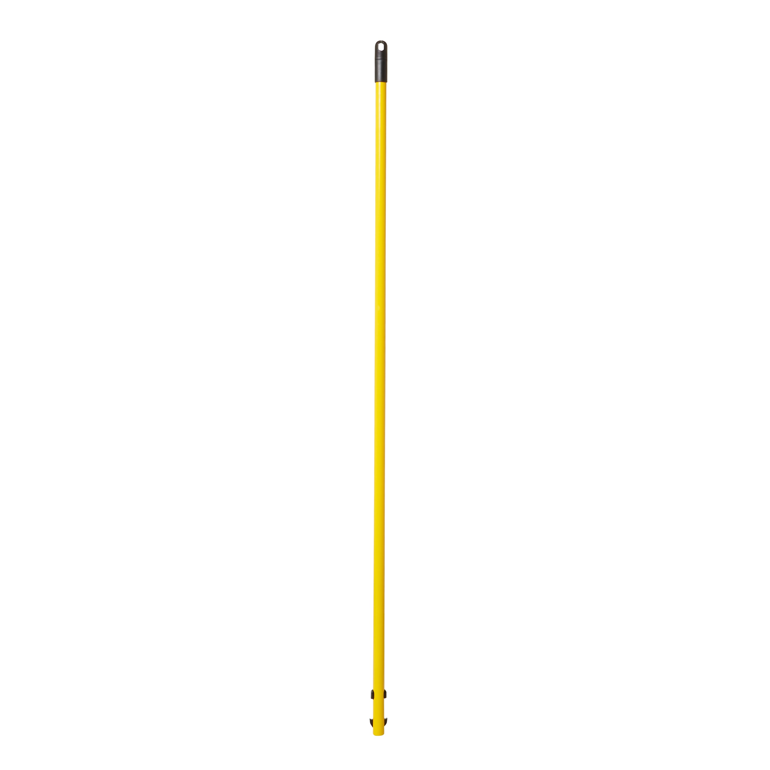 The Light Commercial Quick-Connect Handle is made of steel covered in yellow powder coating for corrosion resistance. It is compatible with the Light Commercial Quick-Connect Frame, Mop Pads and Dust Pads (sold separately) to help clean floors faster and more ergonomically and effectively than traditional string mops for cleaner, healthier facilities.