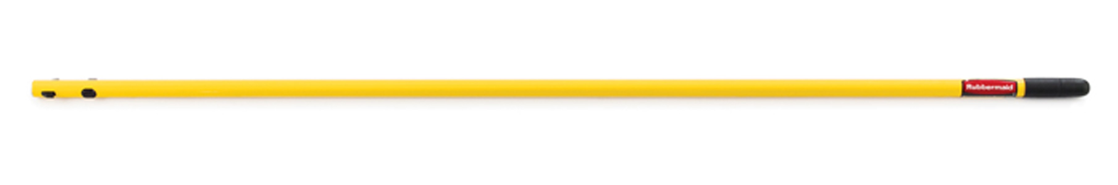 The Light Commercial Quick-Connect Handle is made of steel covered in yellow powder coating for corrosion resistance. It is compatible with the Light Commercial Quick-Connect Frame, Mop Pads and Dust Pads (sold separately) to help clean floors faster and more ergonomically and effectively than traditional string mops for cleaner, healthier facilities.