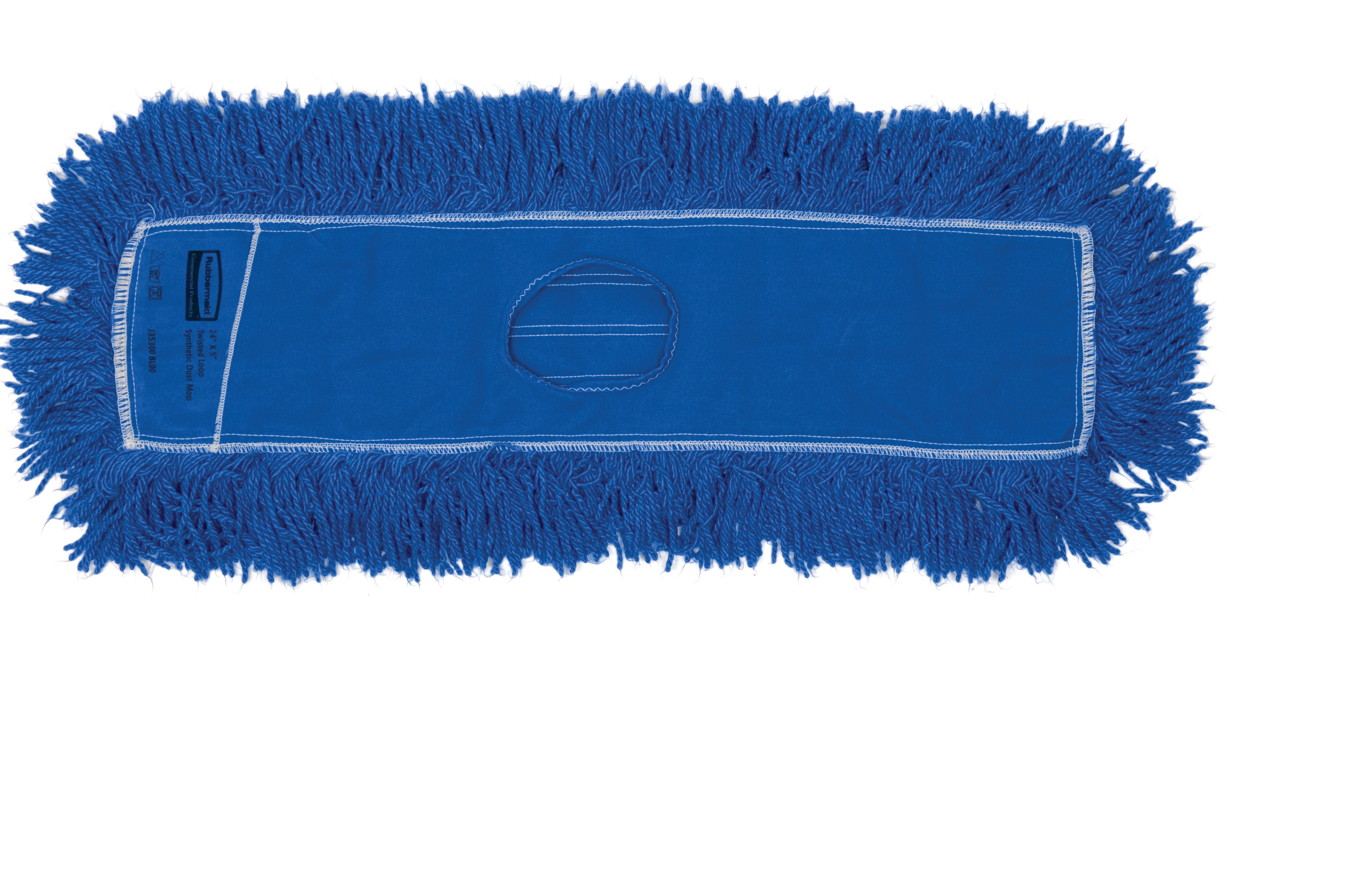 Twisted-Loop Synthetic Dust Mop 24" FGJ35300 is a premium prelaundered dust mop that provides maximum durability and optimal cleaning performance.