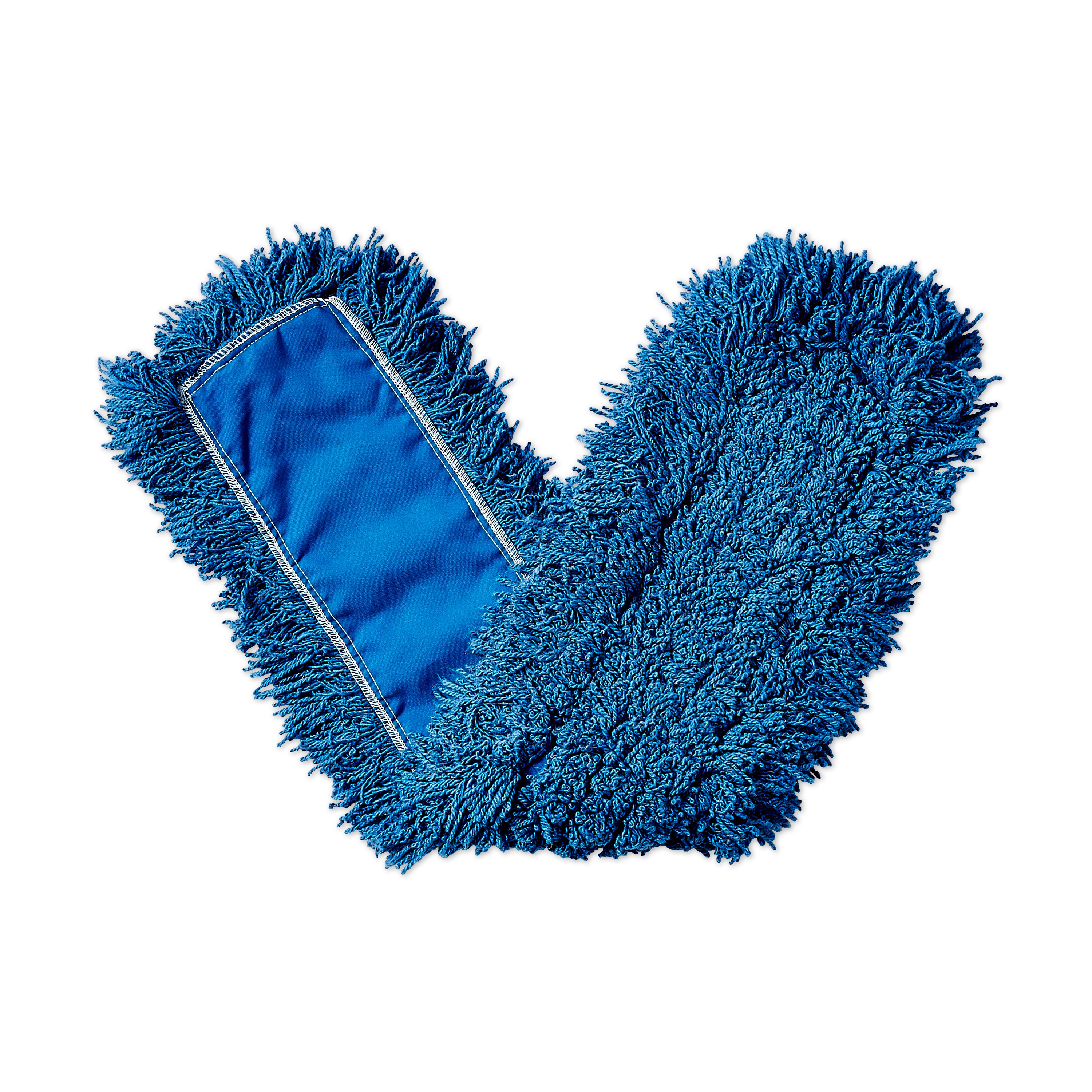 Twisted-Loop Synthetic Dust Mop 48" FGJ35700 is a premium prelaundered dust mop that provides maximum durability and optimal cleaning performance.