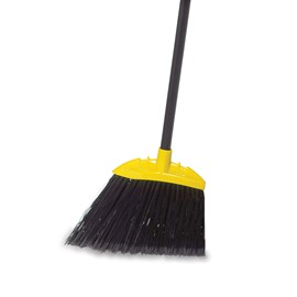 The Jumbo Smooth Sweep Angle Broom has long-lasting, stain-resistant polypropylene bristles.