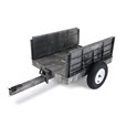 The Rubbermaid Commercial Tractor Cart 8 CF unassembled, 750 lb. capacity