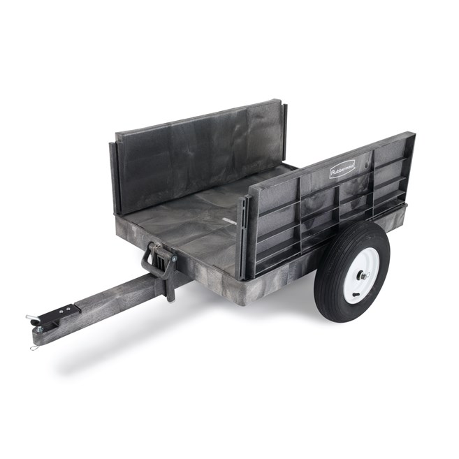 The Rubbermaid Commercial Tractor Cart 8 CF unassembled, 750 lb. capacity