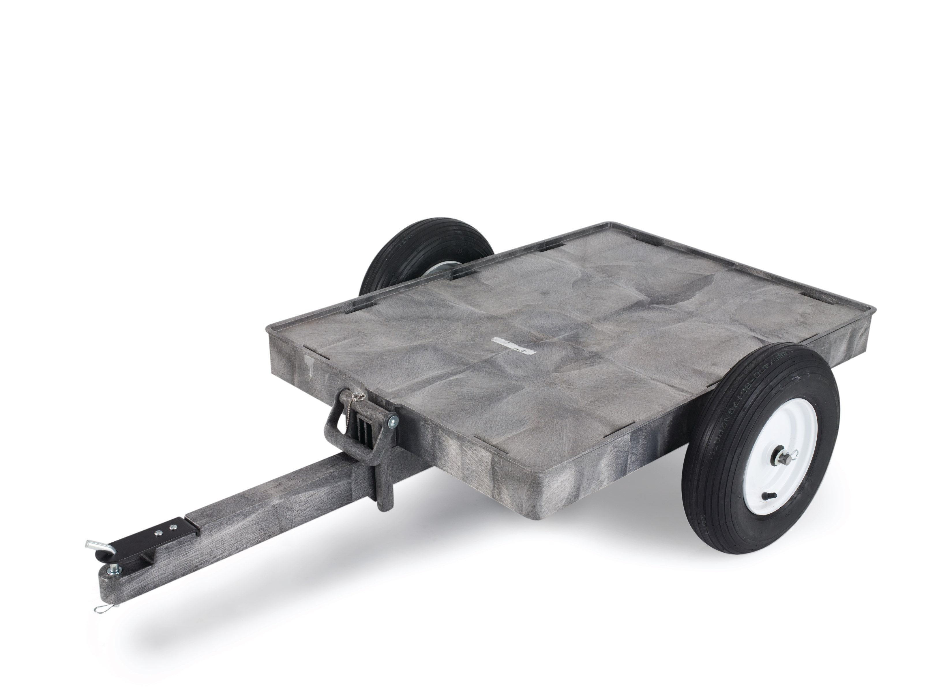 The Rubbermaid Commercial Tractor Cart 8 CF unassembled, 750 lb. capacity