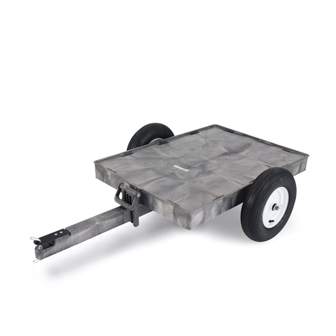 The Rubbermaid Commercial Tractor Cart 8 CF unassembled, 750 lb. capacity