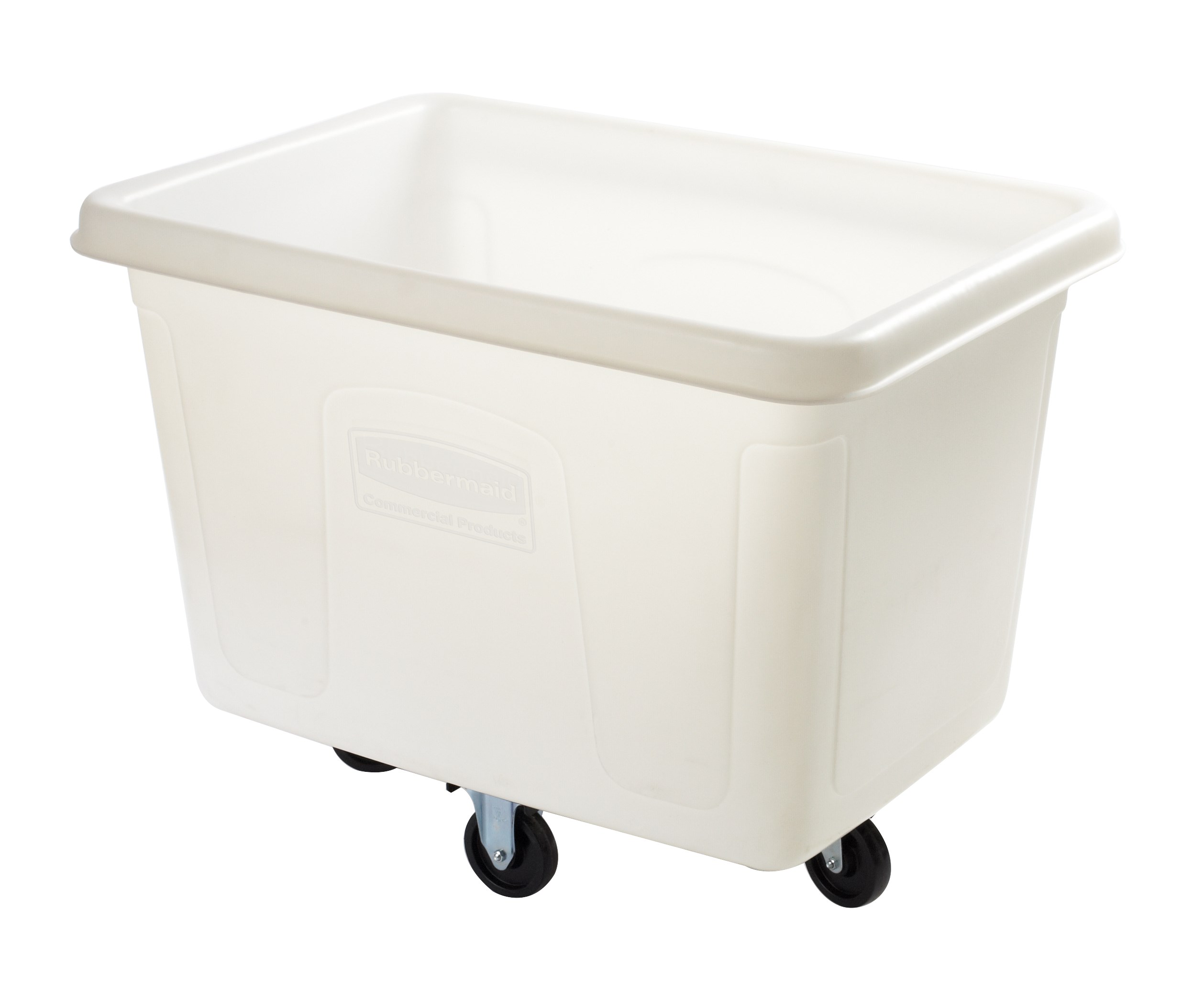 The Rubbermaid Commercial 14 cuft Cube Truck is part of a full line of Cube Trucks assisting in waste collection, material transport, and laundry handling.