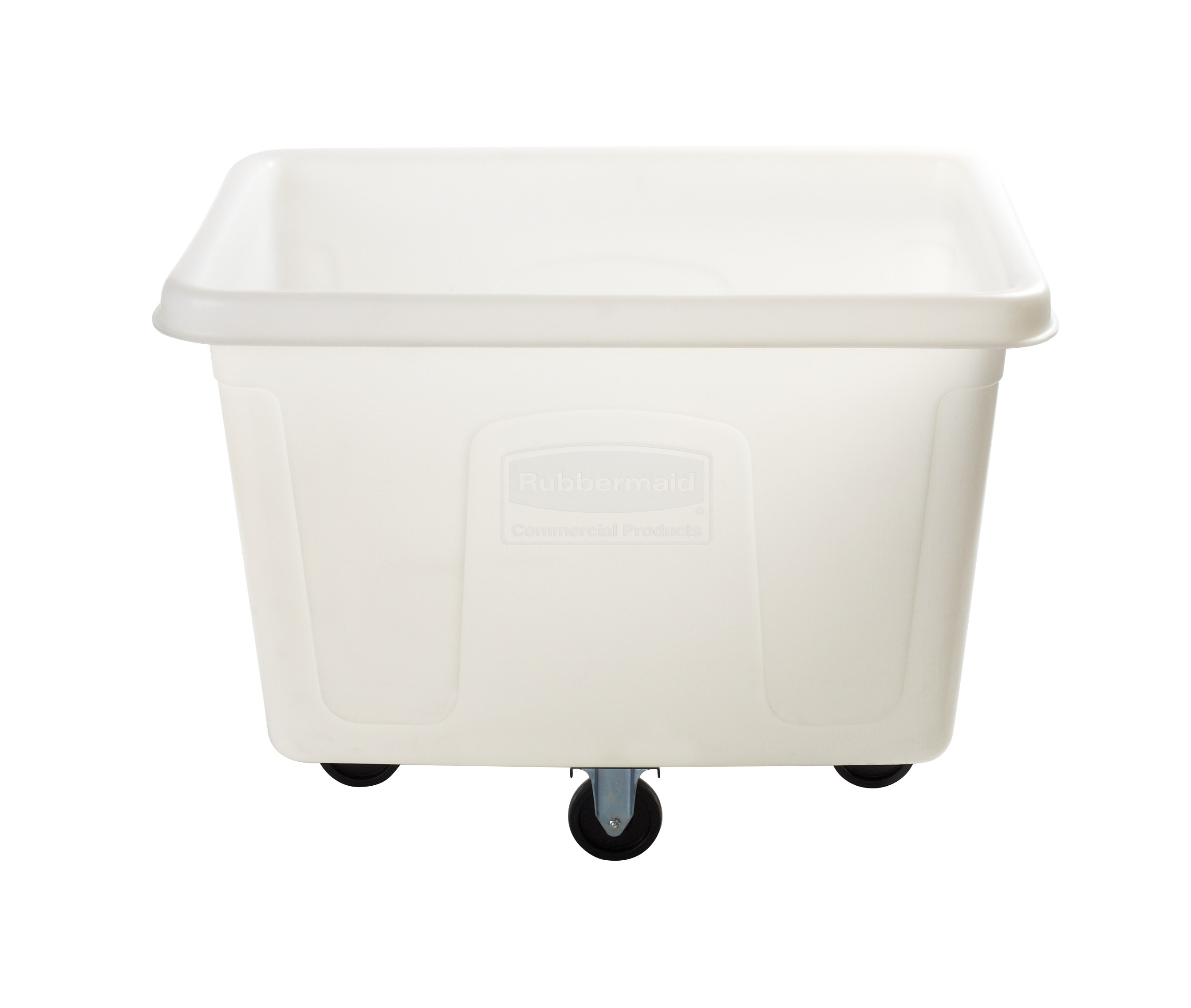 The Rubbermaid Commercial 14 cuft Cube Truck is part of a full line of Cube Trucks assisting in waste collection, material transport, and laundry handling.