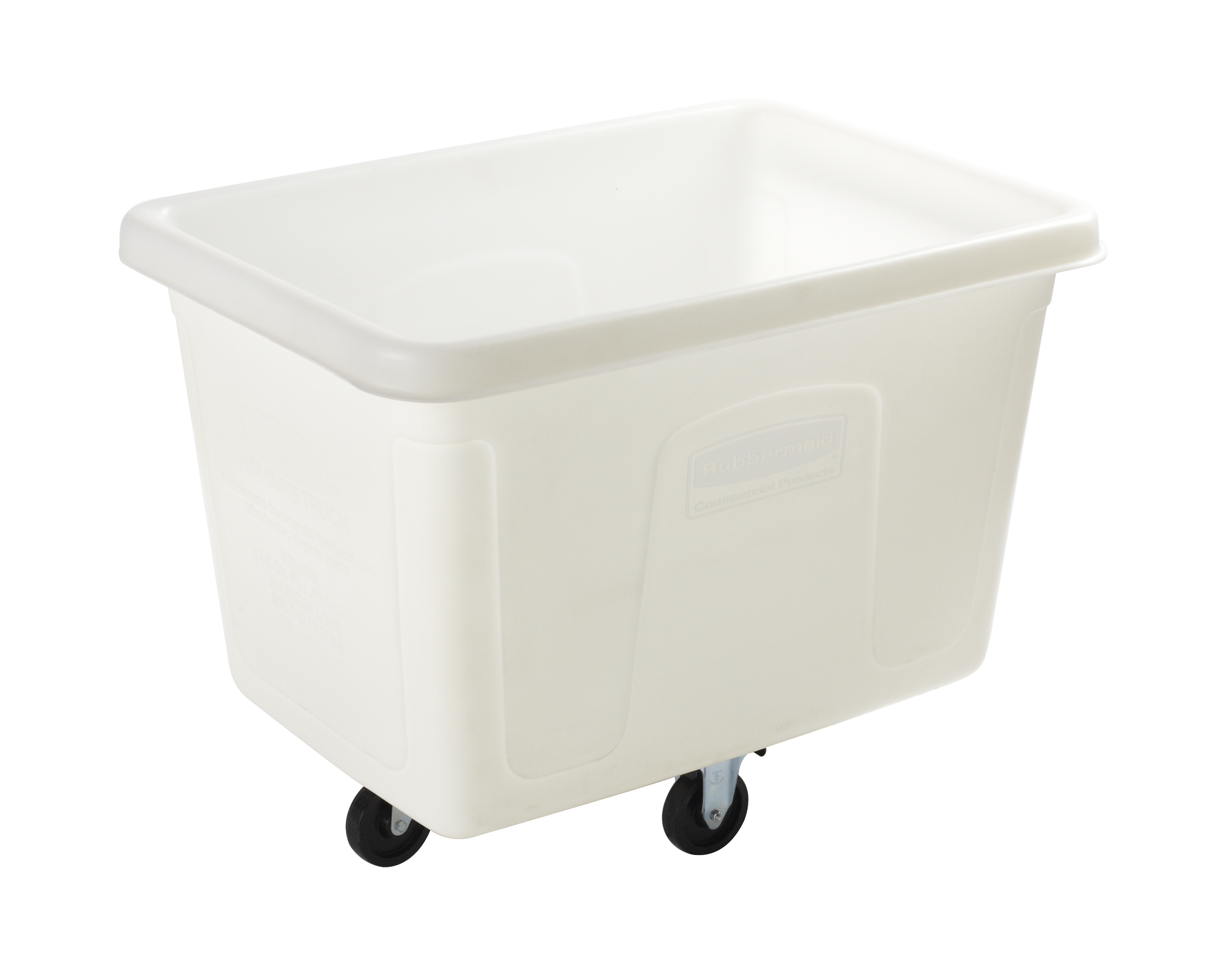 The Rubbermaid Commercial 14 cuft Cube Truck is part of a full line of Cube Trucks assisting in waste collection, material transport, and laundry handling.