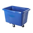 The Rubbermaid Commercial 14 cuft Cube Truck is part of a full line of Cube Trucks assisting in waste collection, material transport, and laundry handling.