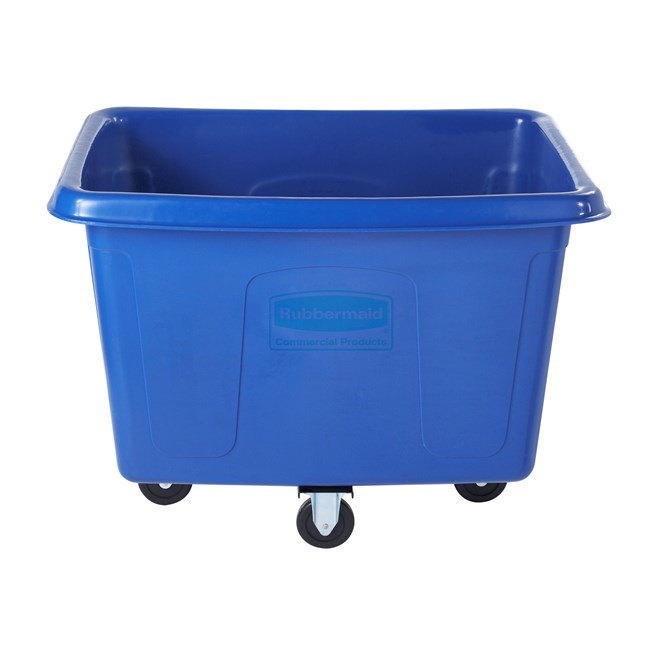 The Rubbermaid Commercial 14 cuft Cube Truck is part of a full line of Cube Trucks assisting in waste collection, material transport, and laundry handling.