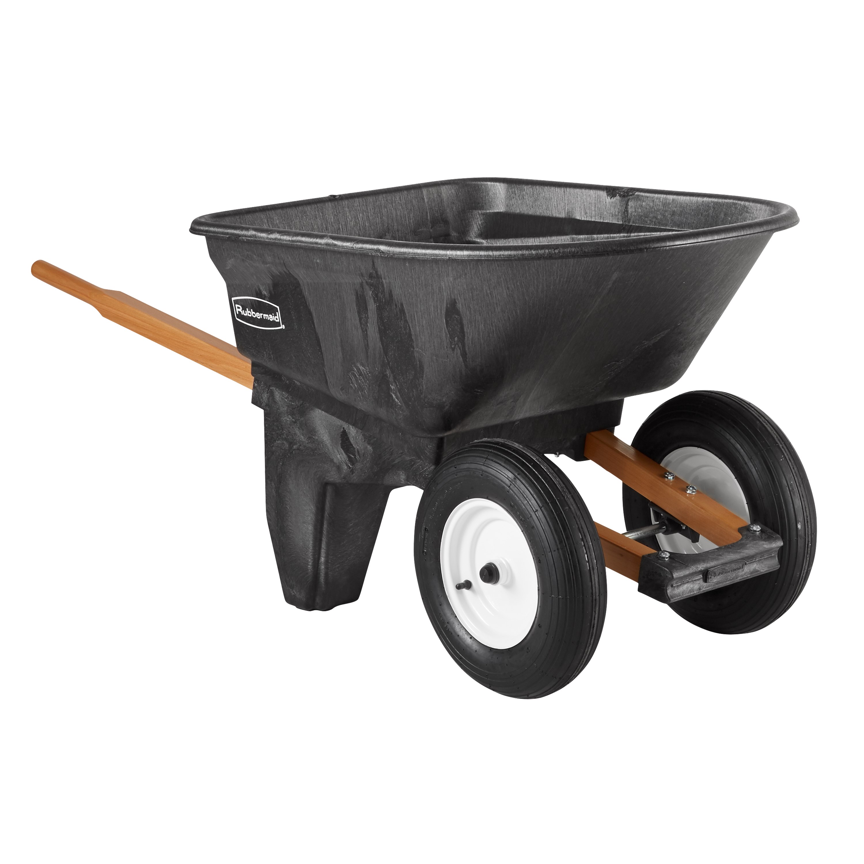 The Rubbermaid Commercial Wheelbarrow 6.5 CF 2 wheel, 200 lb. capacity