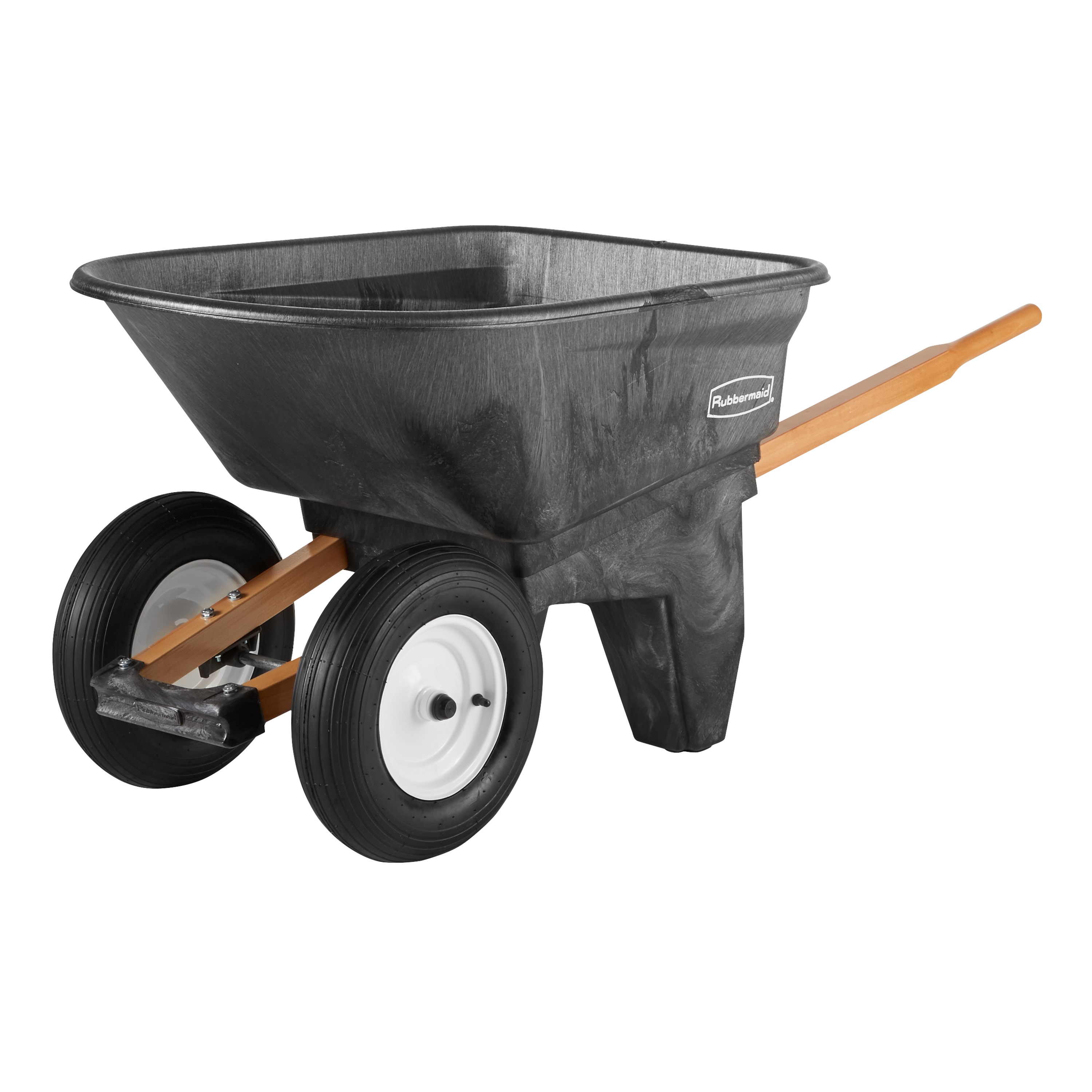 The Rubbermaid Commercial Wheelbarrow 6.5 CF 2 wheel, 200 lb. capacity
