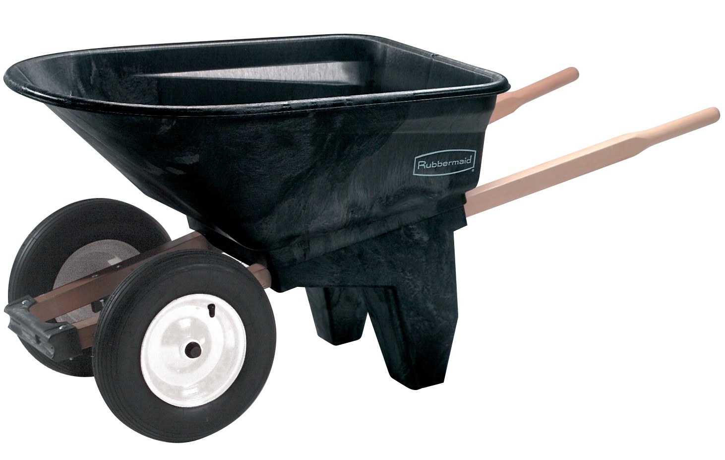 The Rubbermaid Commercial Wheelbarrow 6.5 CF 2 wheel, 200 lb. capacity