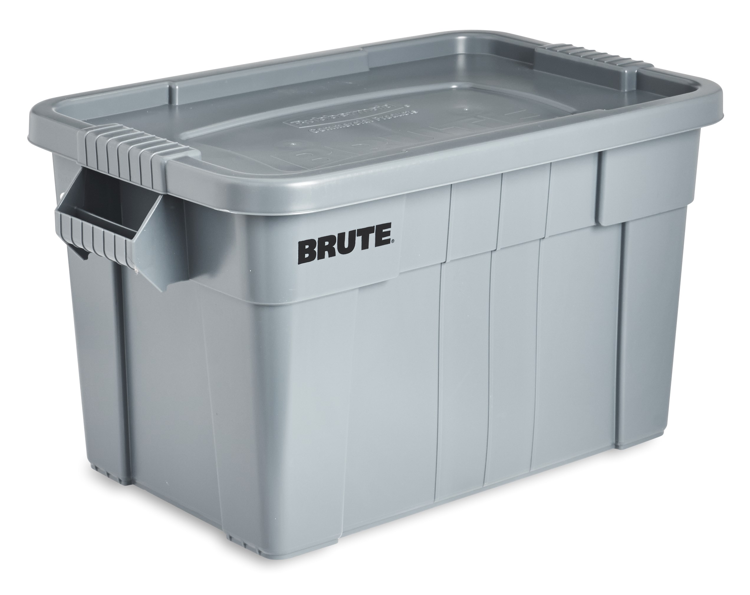 The BRUTE® Tote Storage Bin with Lid is a heavy-duty storage container. Ideal for the food service industry, these plastic food storage containers are NSF-certified for use in food handling and processing.
