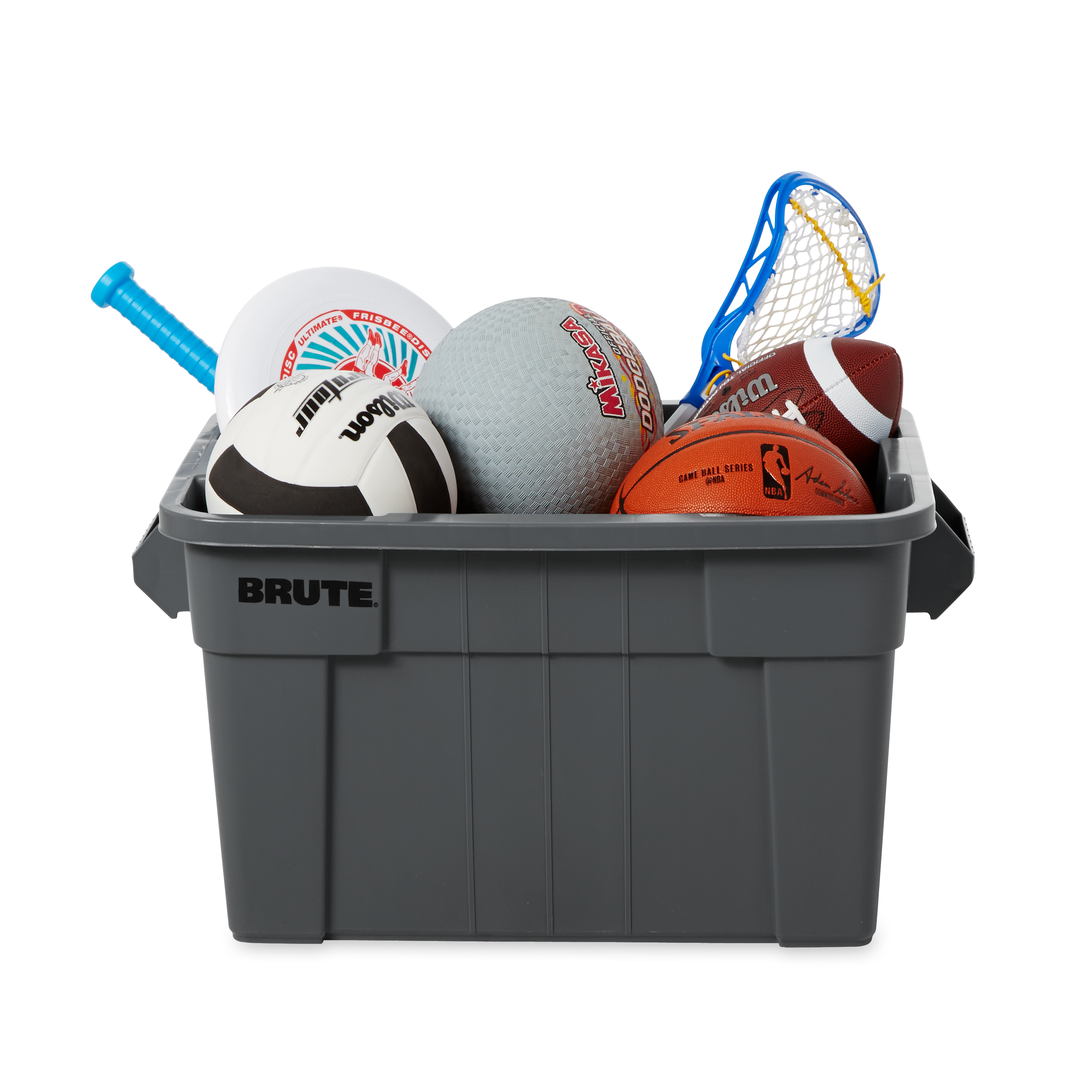 The Rubbermaid Commercial BRUTE® Tote Storage Bin with Lid is a heavy-duty storage container. Ideal for the food service industry, these plastic food storage containers are NSF-certified for use in food handling and processing.