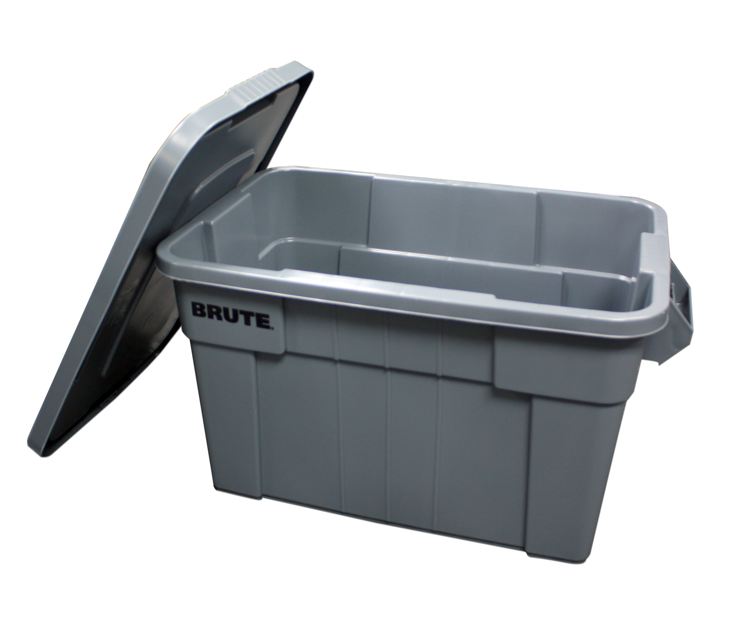 The Rubbermaid Commercial BRUTE® Tote Storage Bin with Lid is a heavy-duty storage container. Ideal for the food service industry, these plastic food storage containers are NSF-certified for use in food handling and processing.