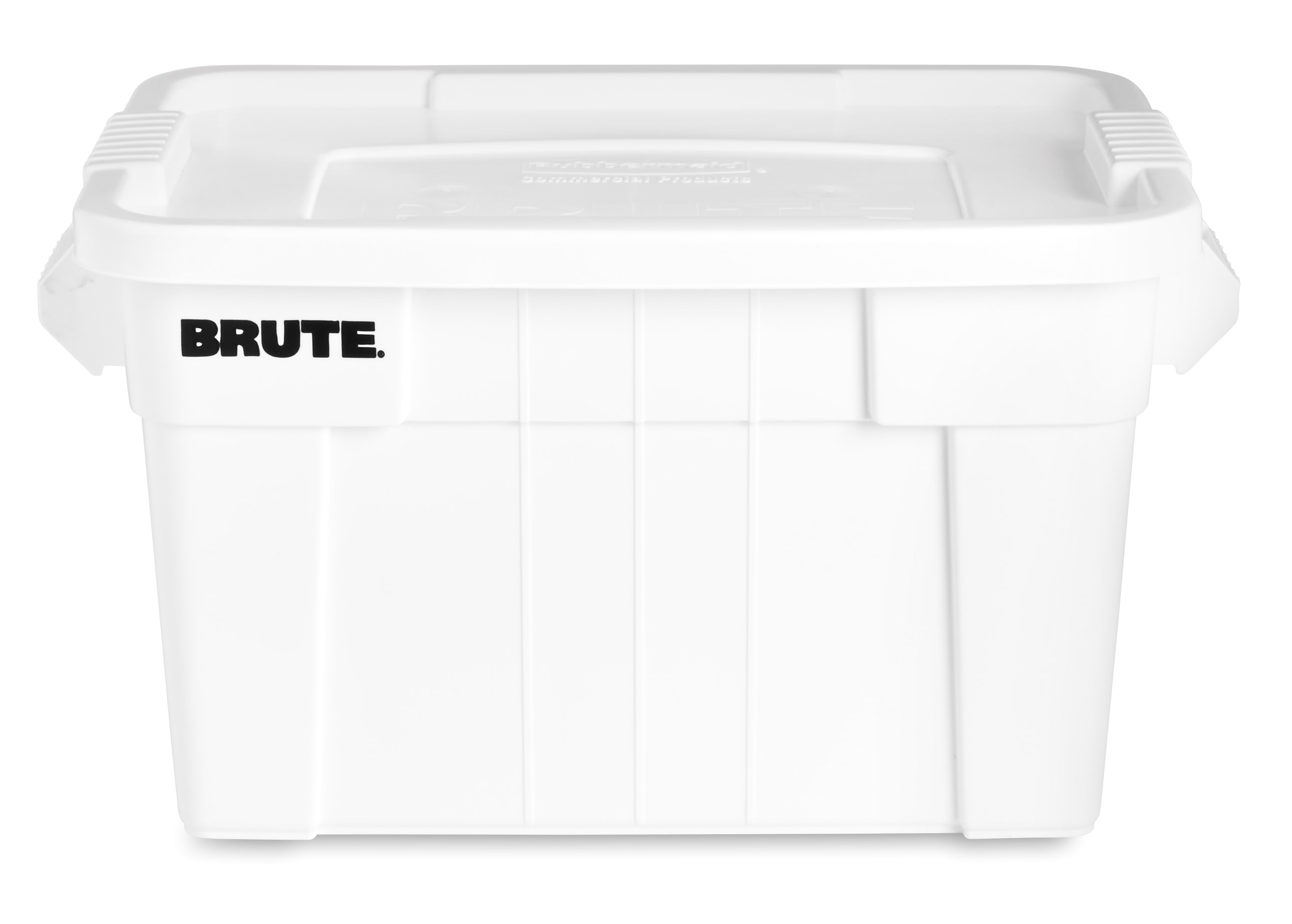 The BRUTE® Food Storage Tote with Lid is ideal for the food service industry, these plastic food storage containers meet NSF/ANSI Standard 2 for use in food handling and processing.