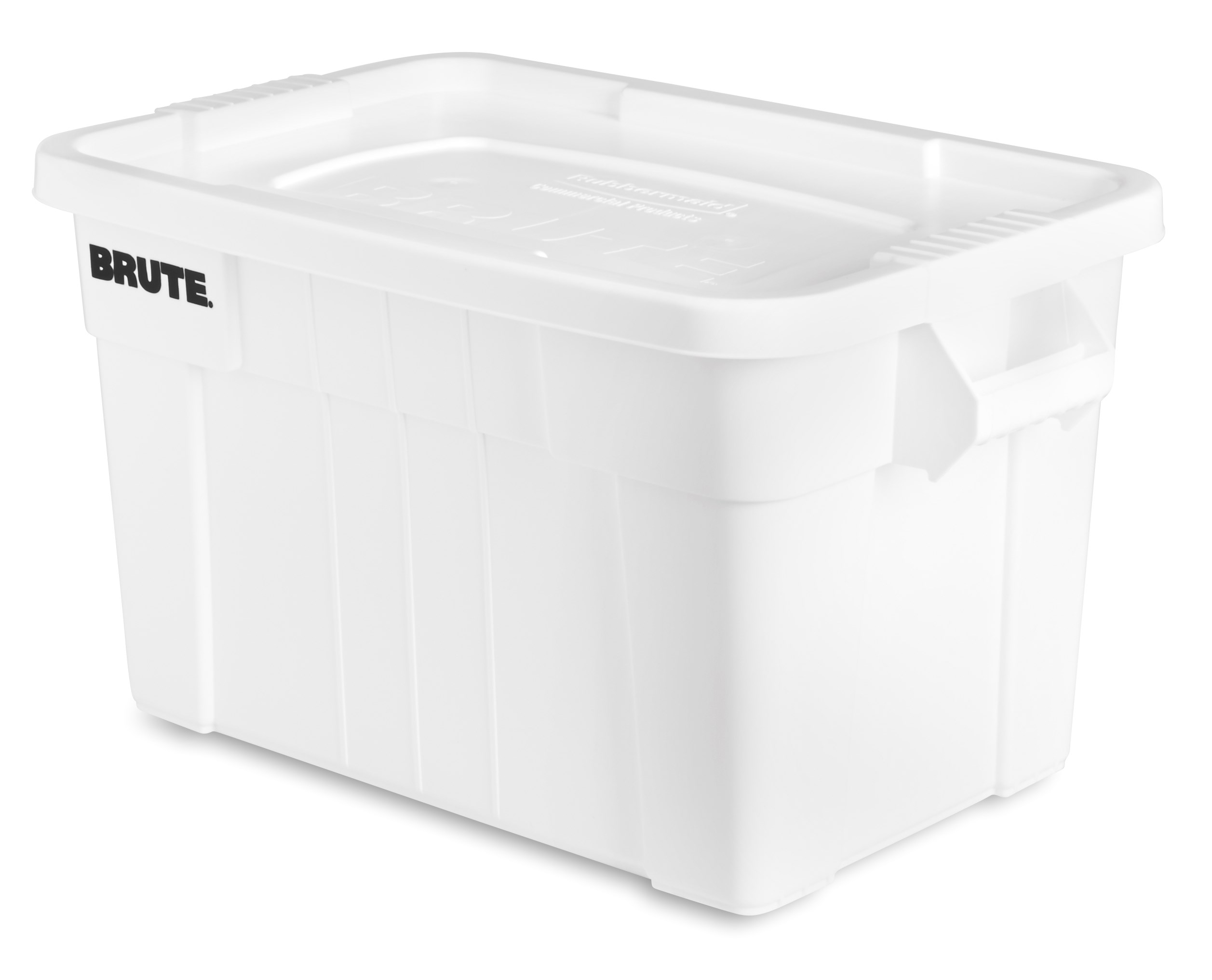 The BRUTE® Food Storage Tote with Lid is ideal for the food service industry, these plastic food storage containers meet NSF/ANSI Standard 2 for use in food handling and processing.