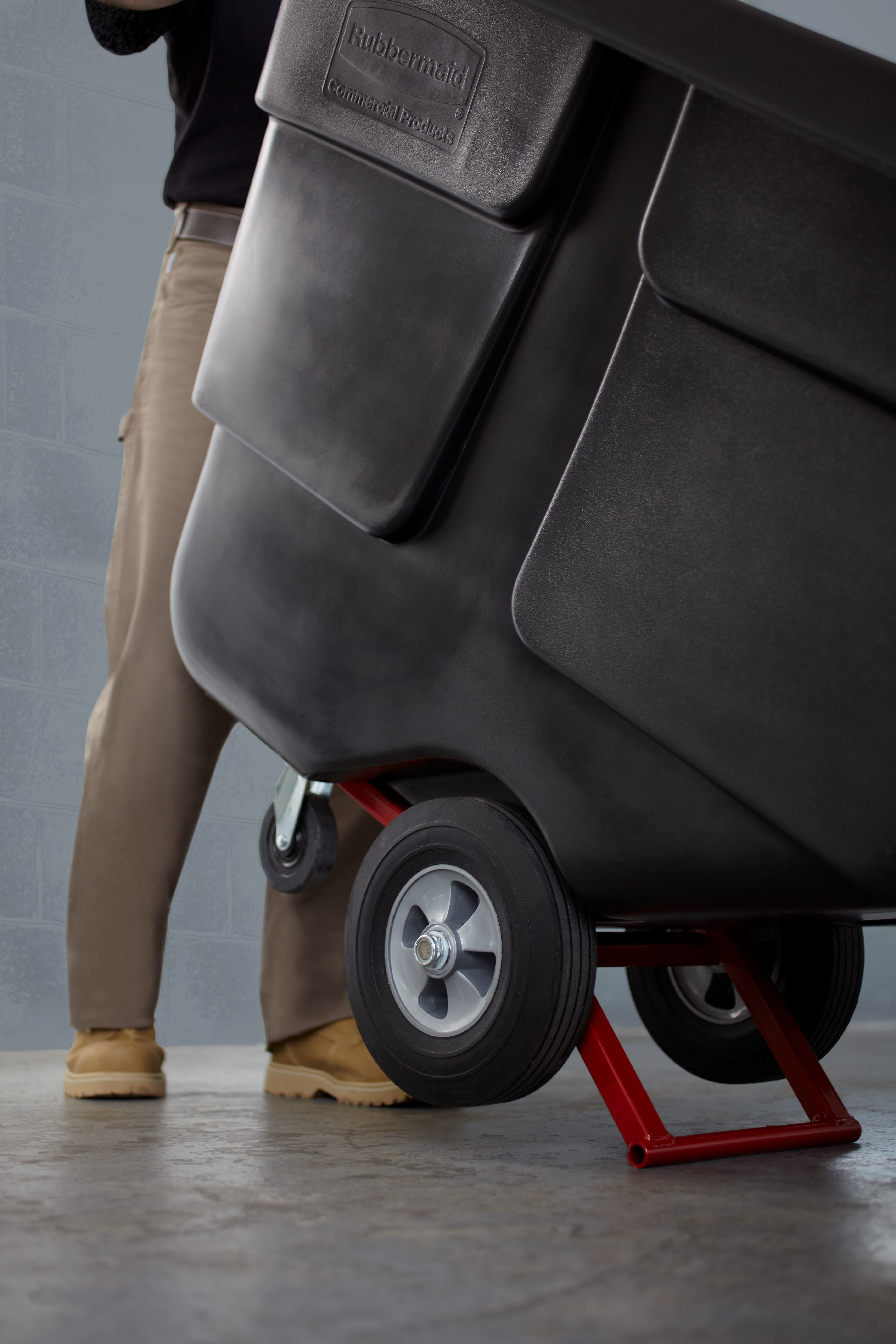 Durable rotational molded trucks handle heavy loads up to 450 lbs. with ease