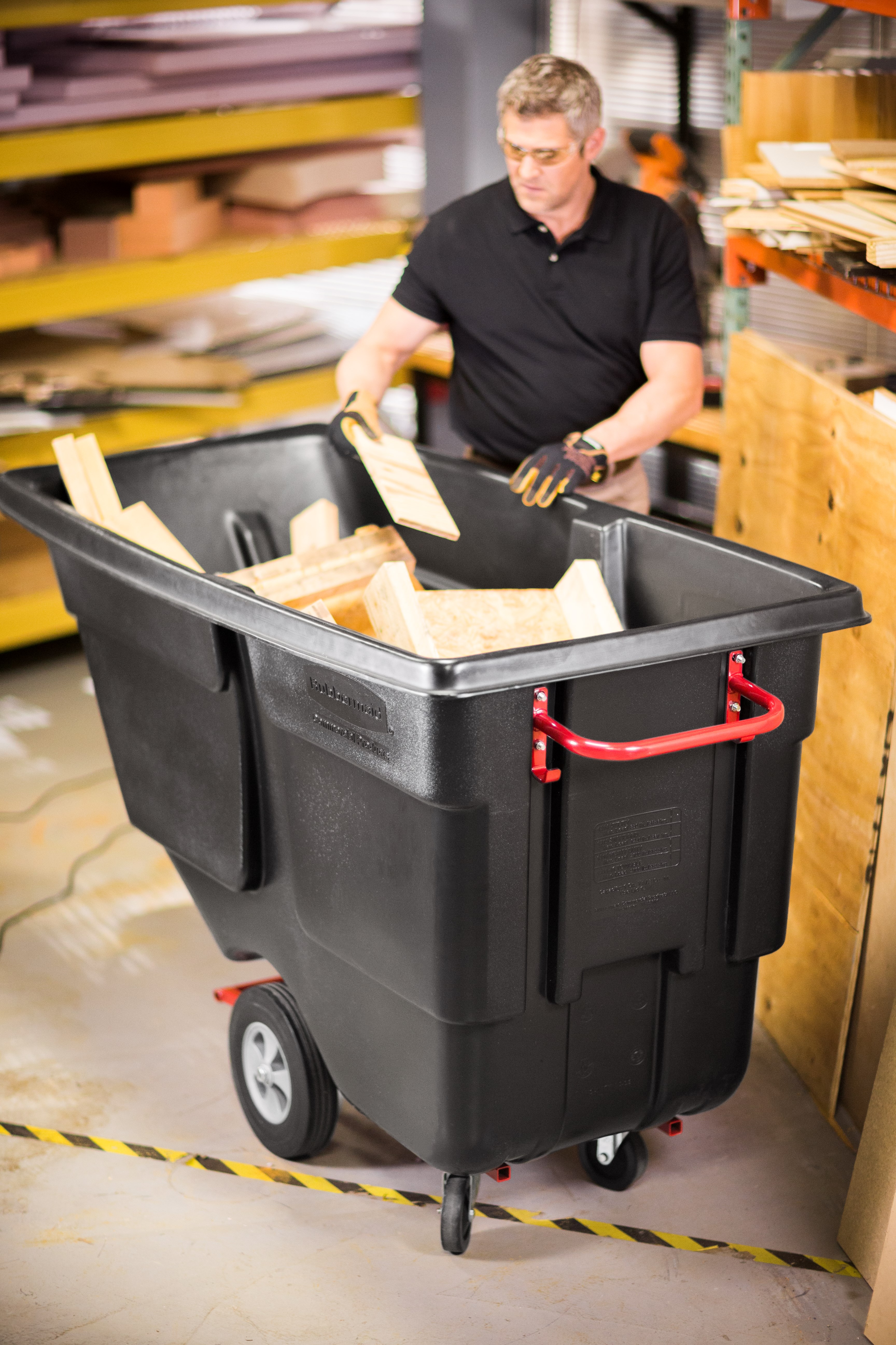 Durable rotational molded trucks handle heavy loads up to 850 lbs. with ease