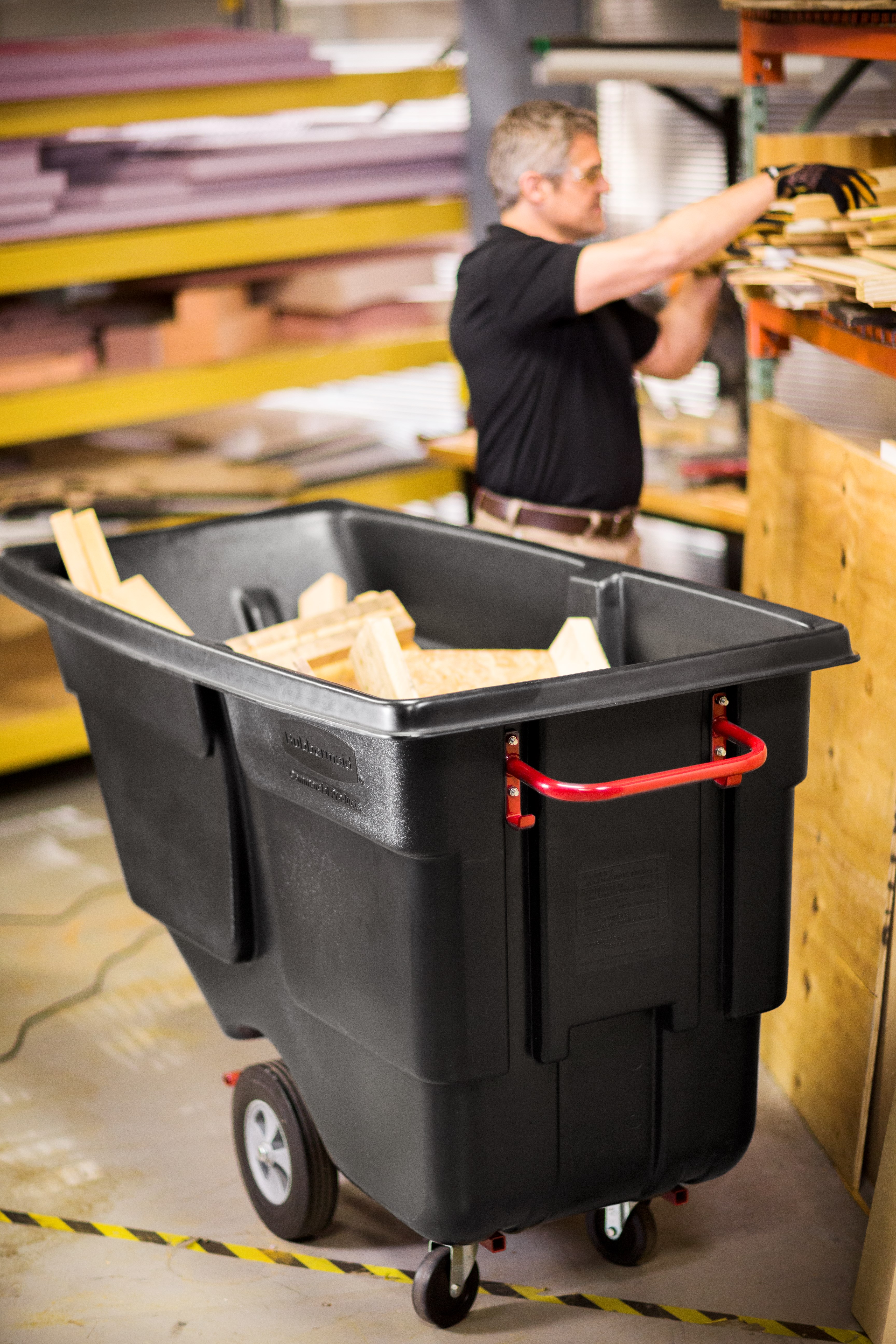 Durable rotational molded trucks handle heavy loads up to 850 lbs. with ease