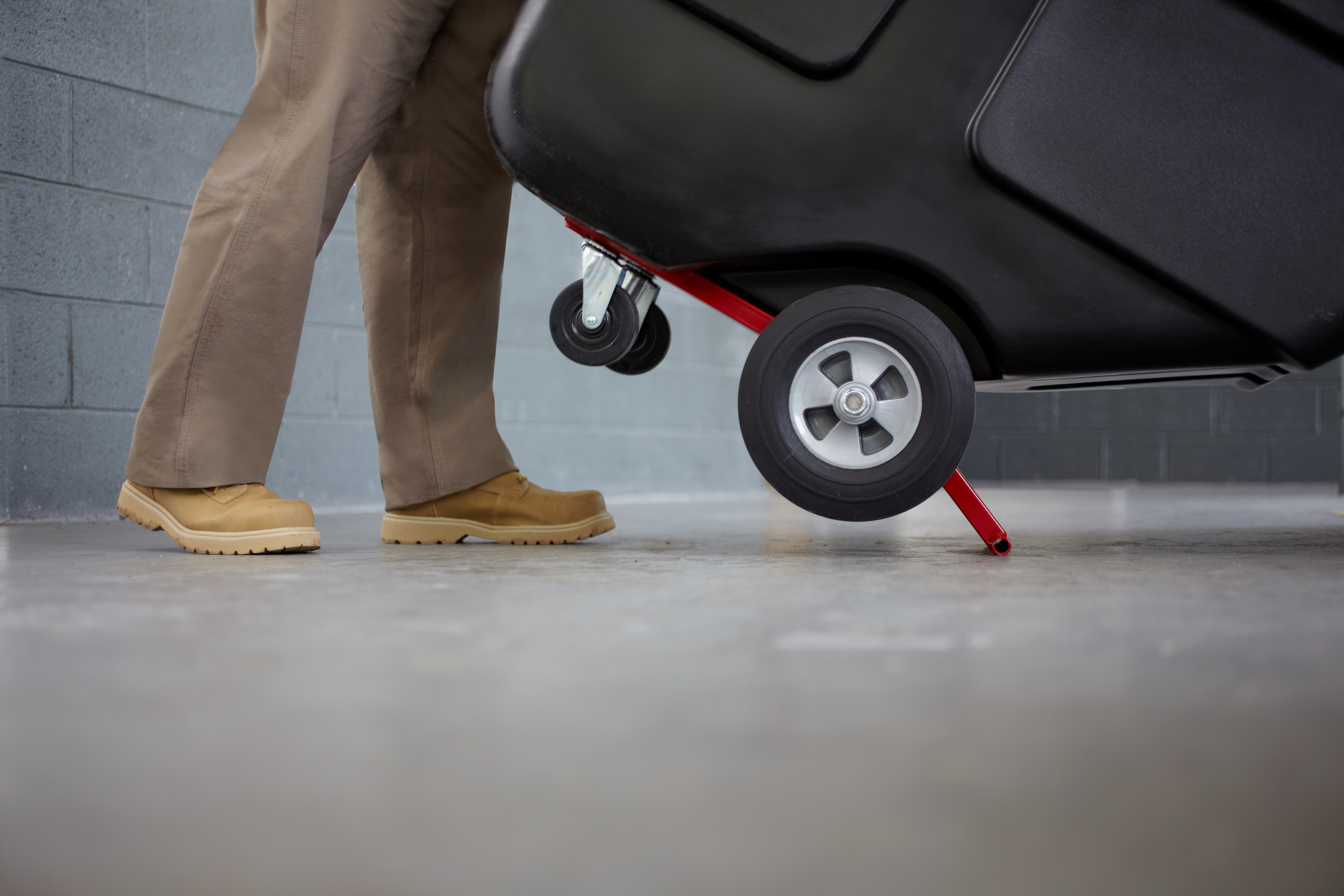 Durable rotational molded trucks handle heavy loads up to 450 lbs. with ease