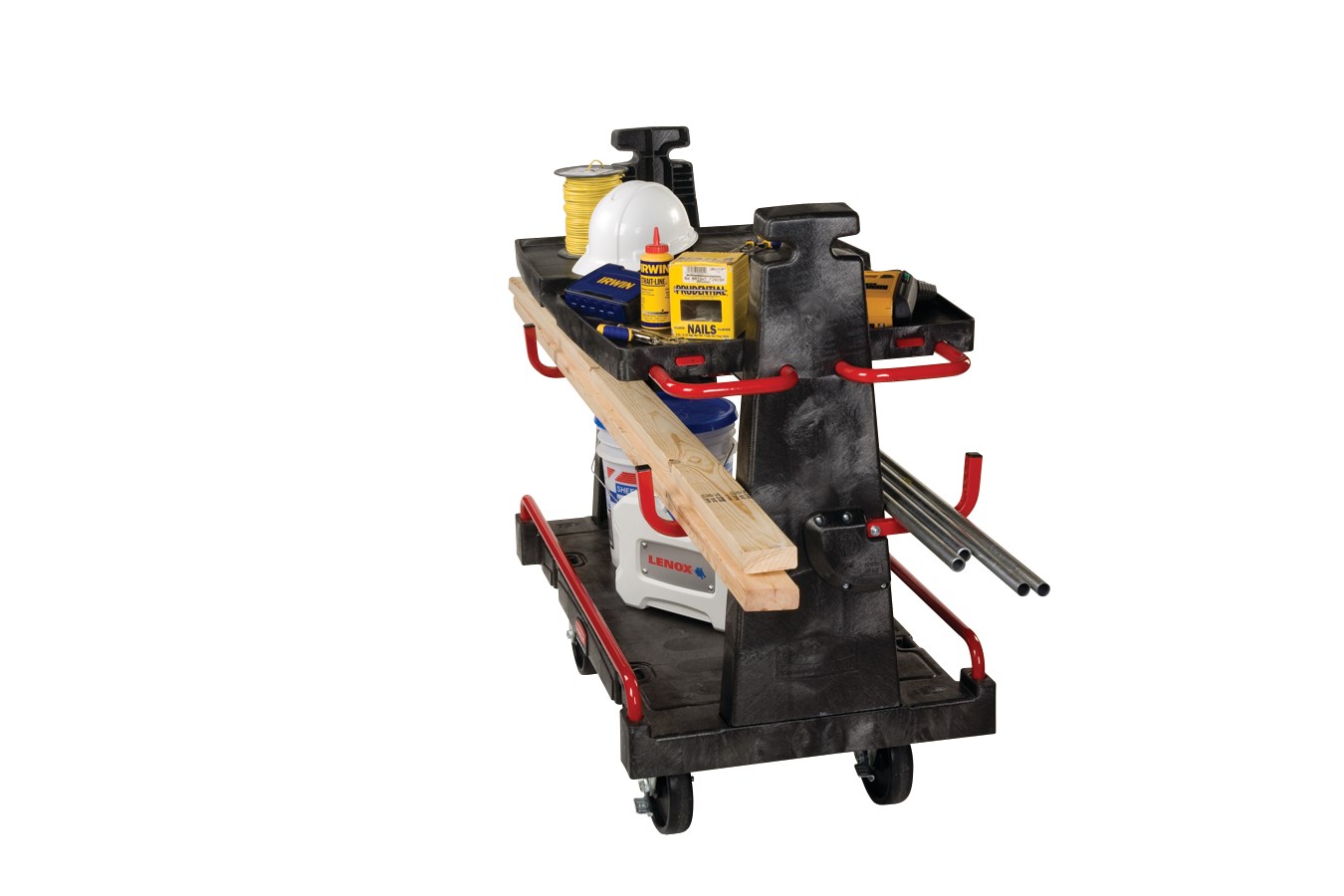 The Rubbermaid Commercial Convertible A-Frame 24"X44" with 8"POLYOLEFIN casters, 2000 lb. capacity. Ideal for moving large, heavy, oversized loads in a variety of environments from retail to construction.